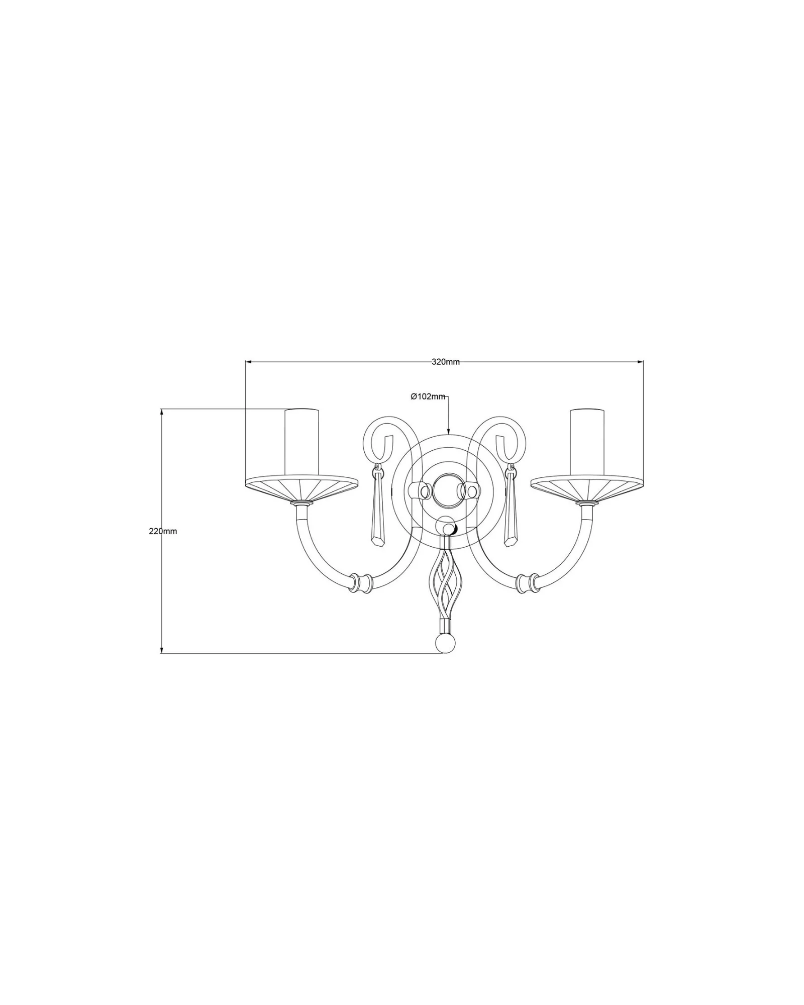 Aegean 2lt Wall Light - Image 5