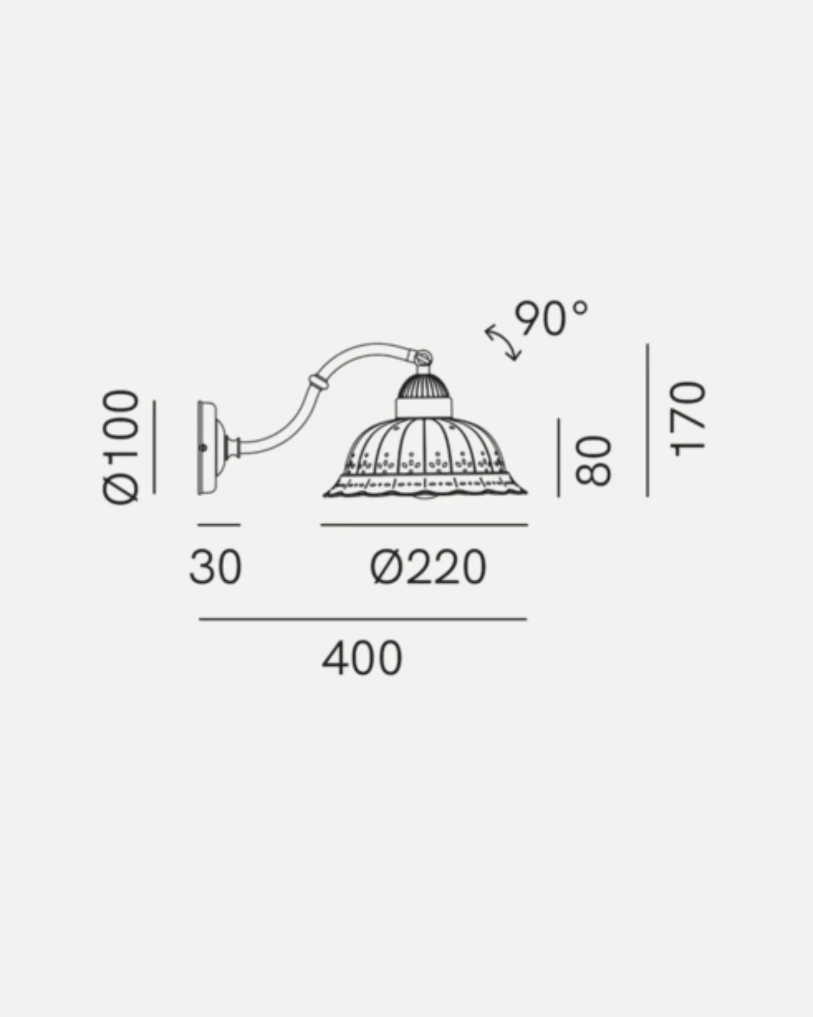 Anita Curve Wall Light - Image 3