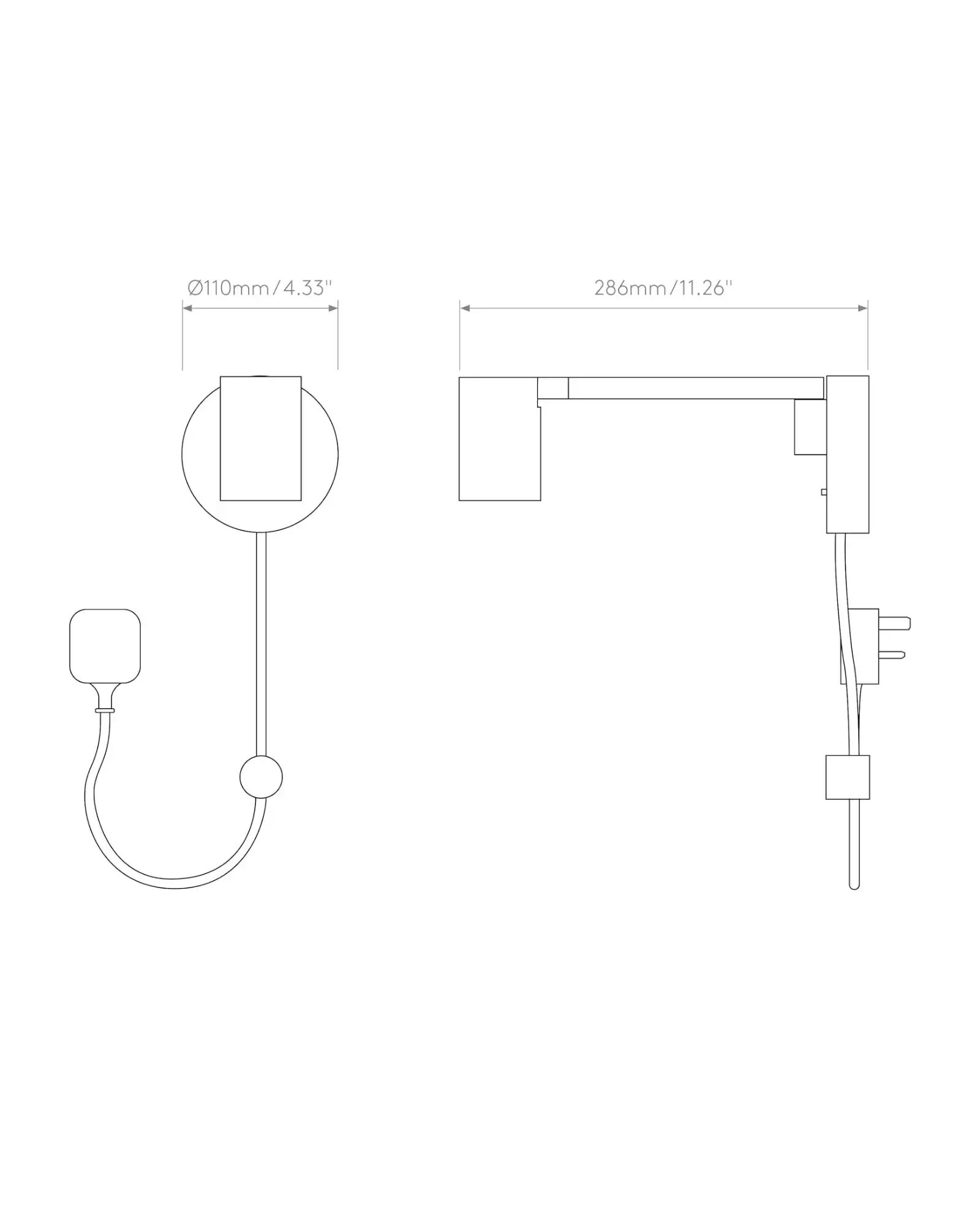 Ascoli Swing Plug In Wall Light - Image 7