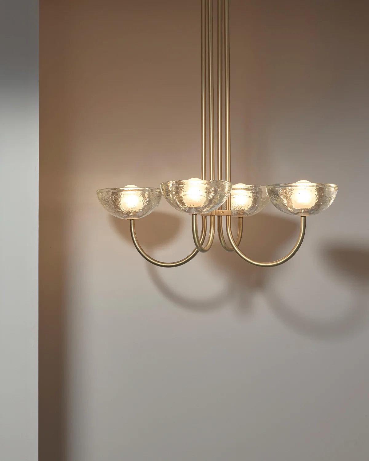 Aurelia Narrow Chandelier, Cast Glass - Image 2