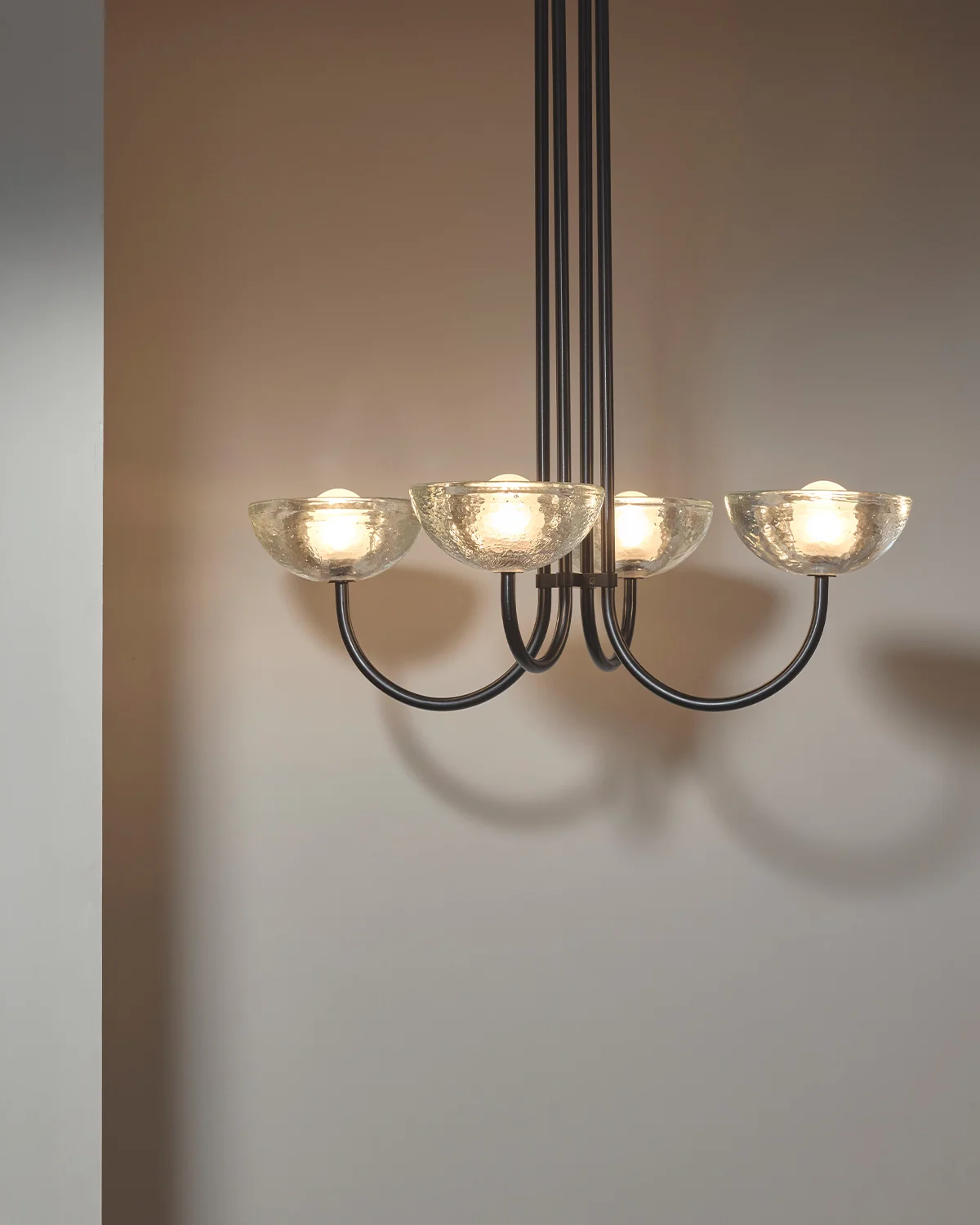 Aurelia Narrow Chandelier, Cast Glass - Image 3
