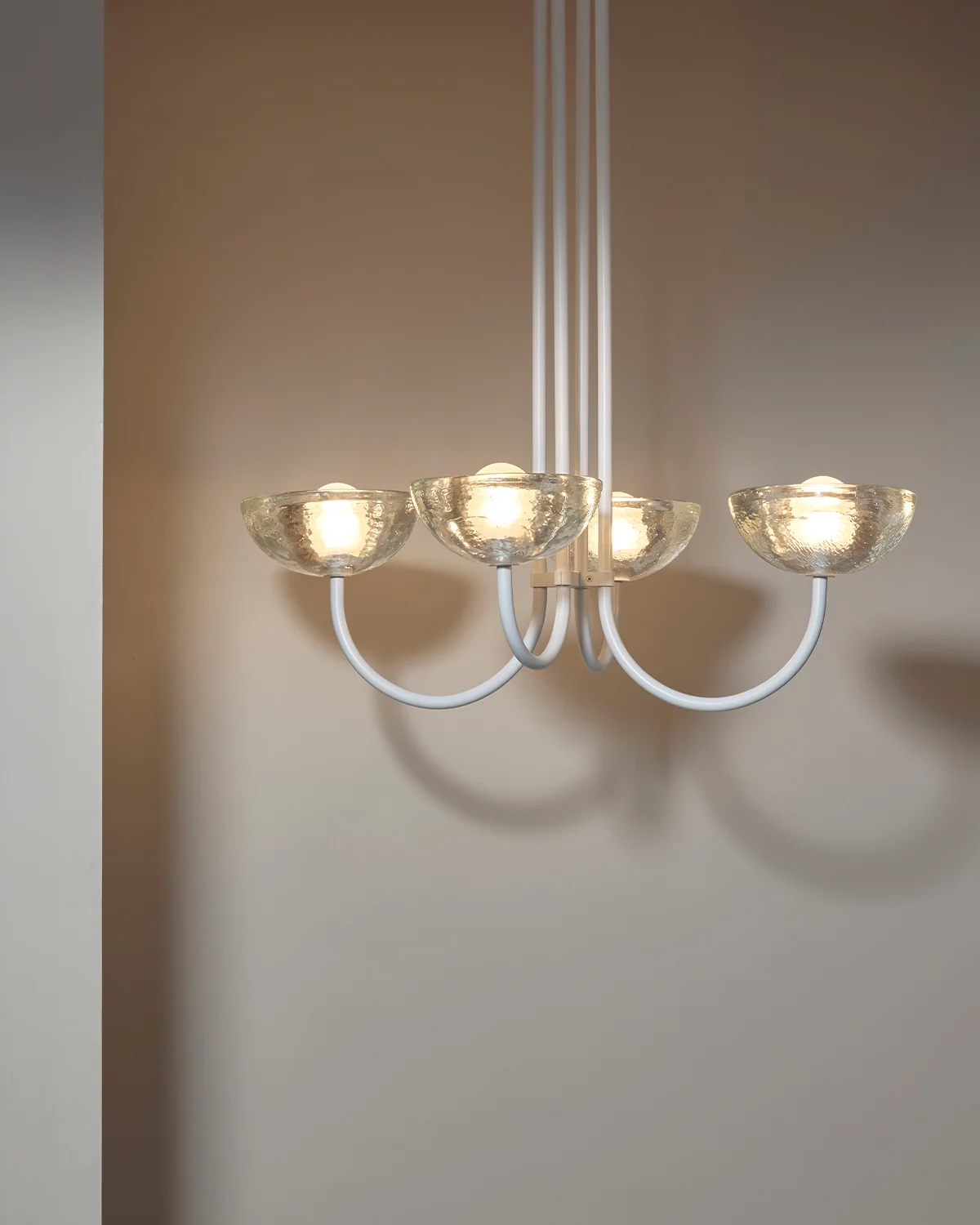 Aurelia Narrow Chandelier, Cast Glass - Image 4