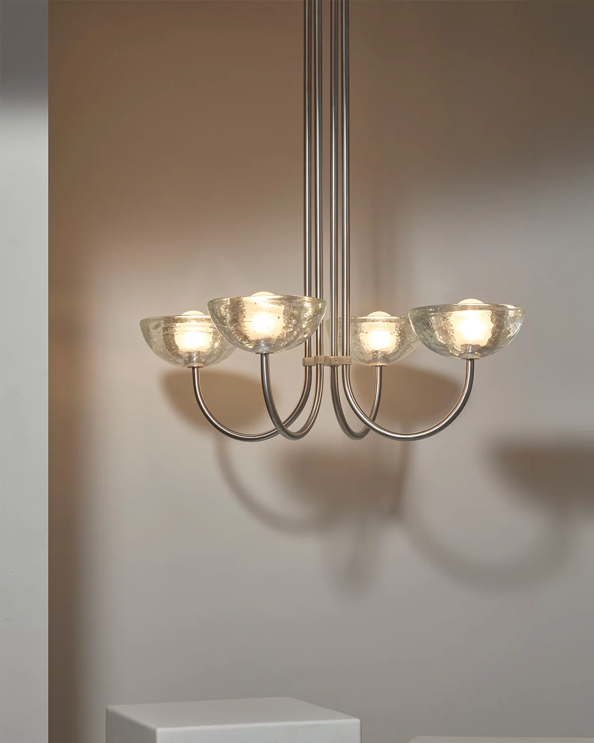 Aurelia Quad Chandelier, Cast Glass - Image 5