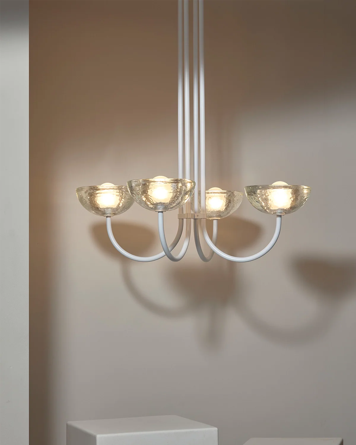 Aurelia Quad Chandelier, Cast Glass - Image 7