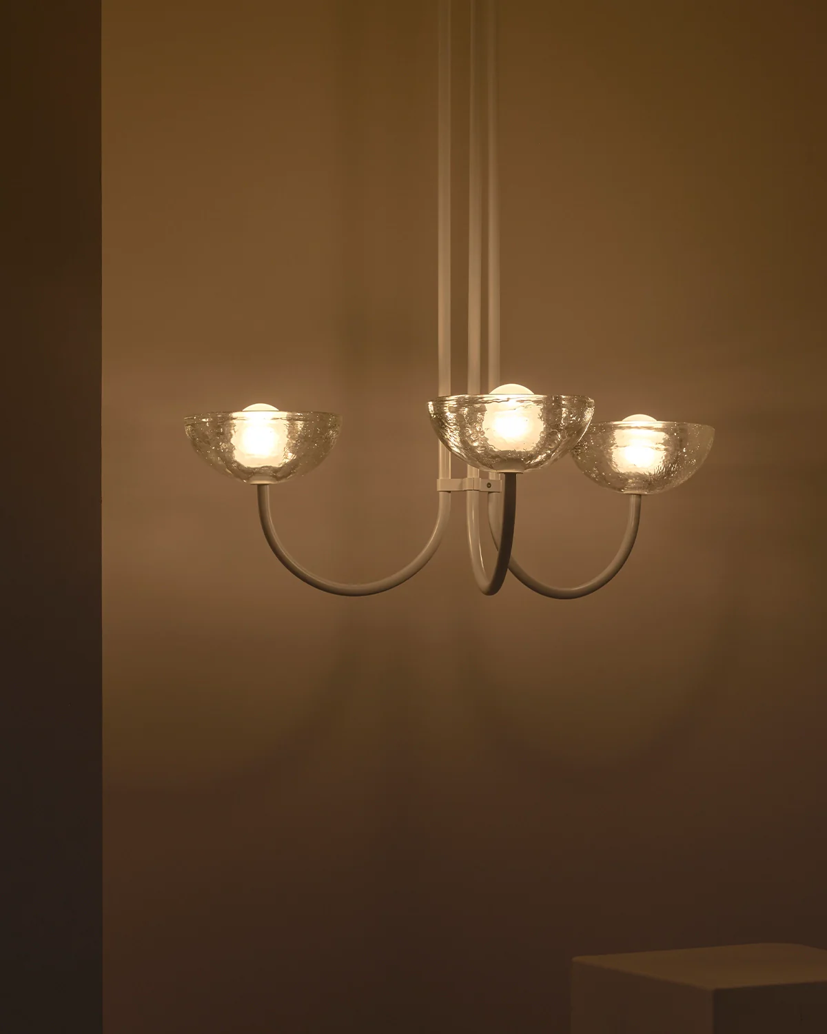 Aurelia Triple Chandelier, Cast Glass - Image 5