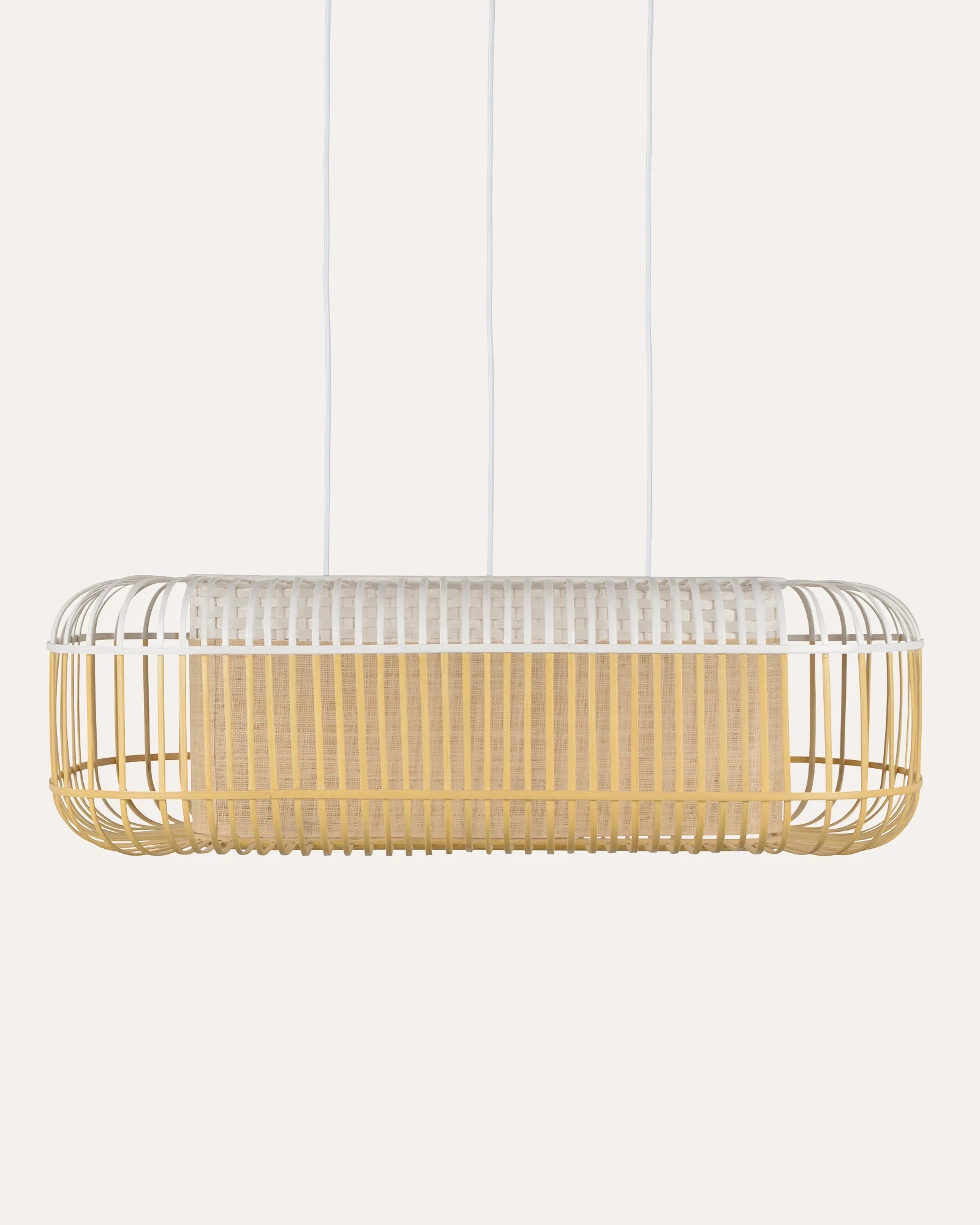 Bamboo Oval Pendant Light - Image 6