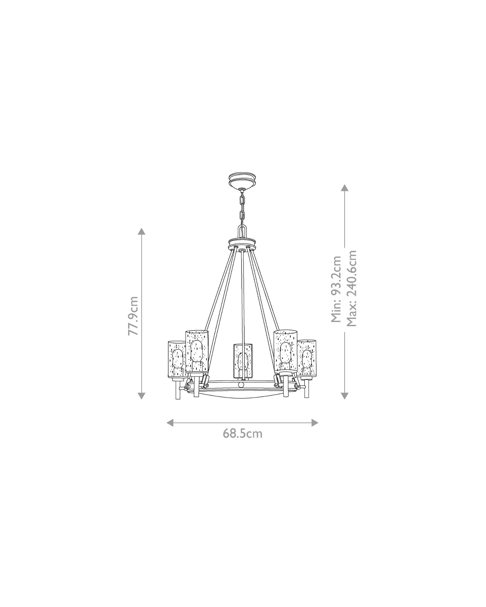 Collier 5lt Chandelier - Image 6