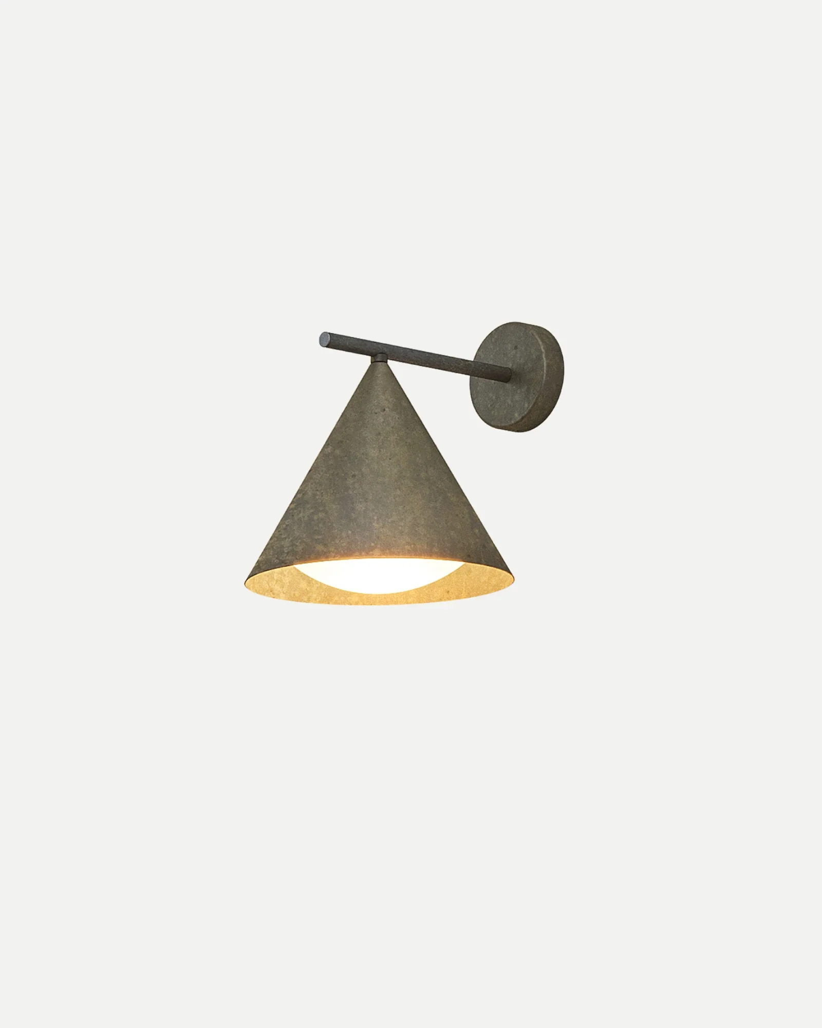 Cone Straight Arm Outdoor Wall Light - Image 3