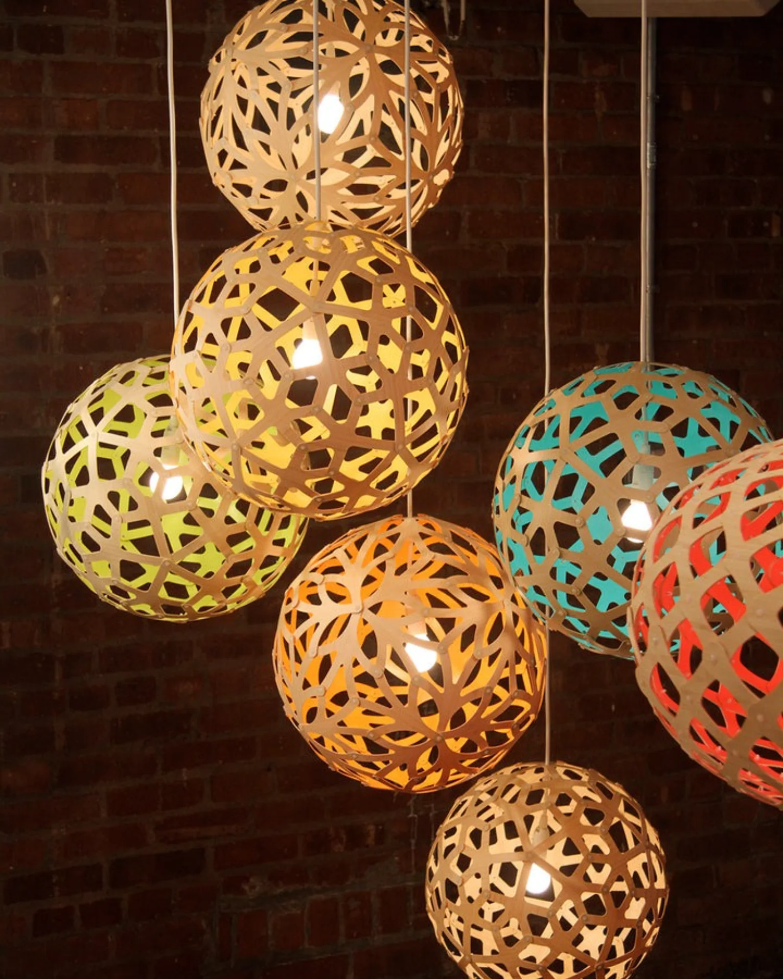 Coral Bamboo Pendant Light - Image 2