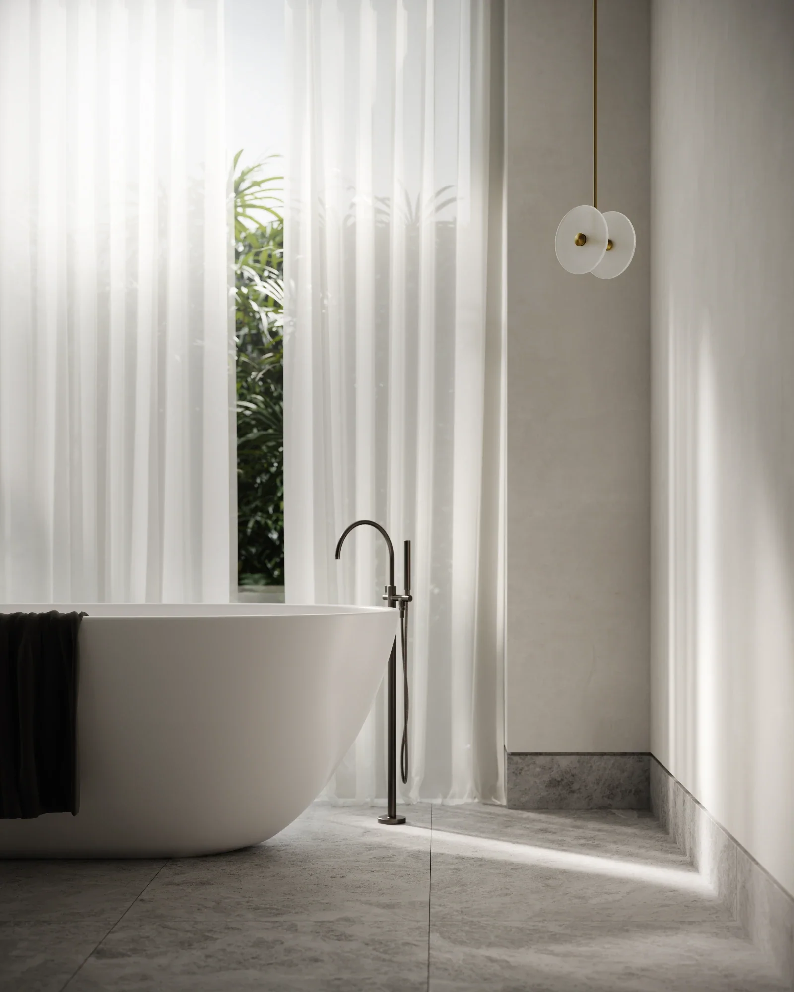 Coral Duo Rod Pendant Light - Image 3