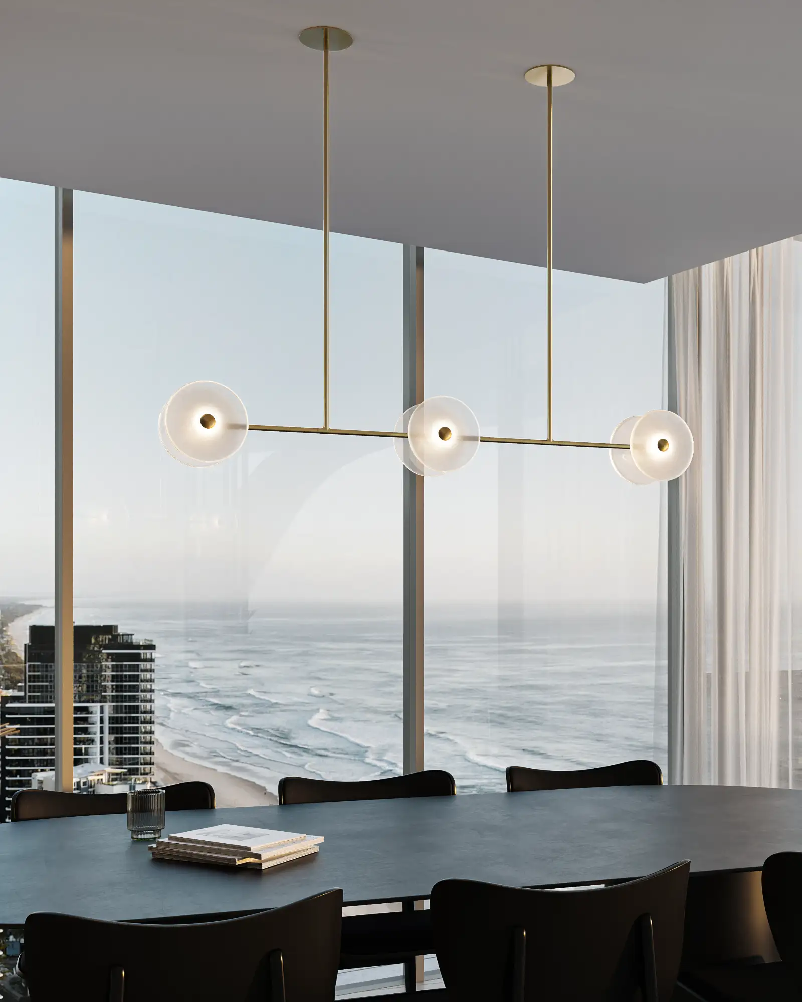 Coral Linear Rod Pendant Light - Image 14