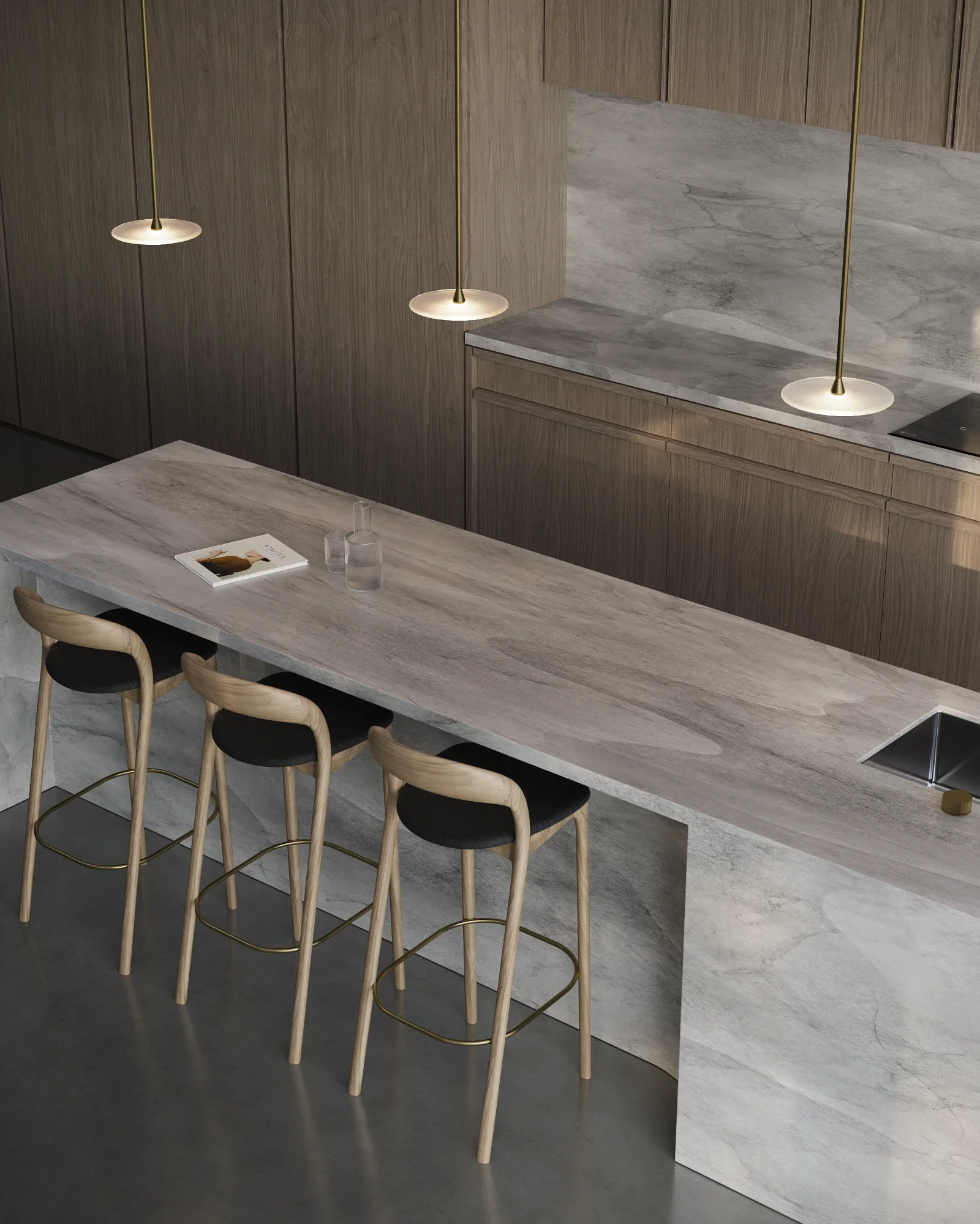 Coral Single Rod Pendant Light - Image 3