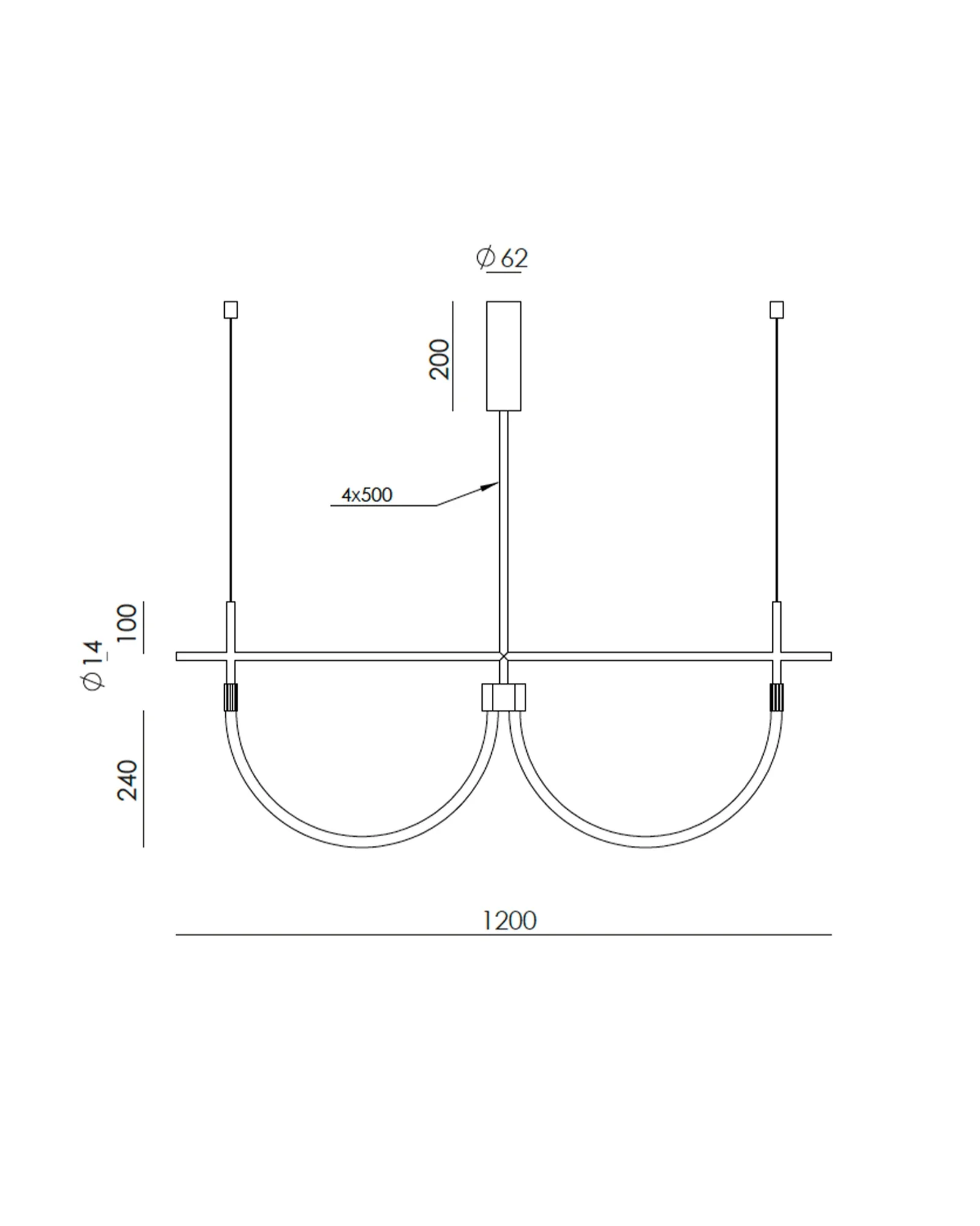 Cram 2lt Pendant Light - Image 3
