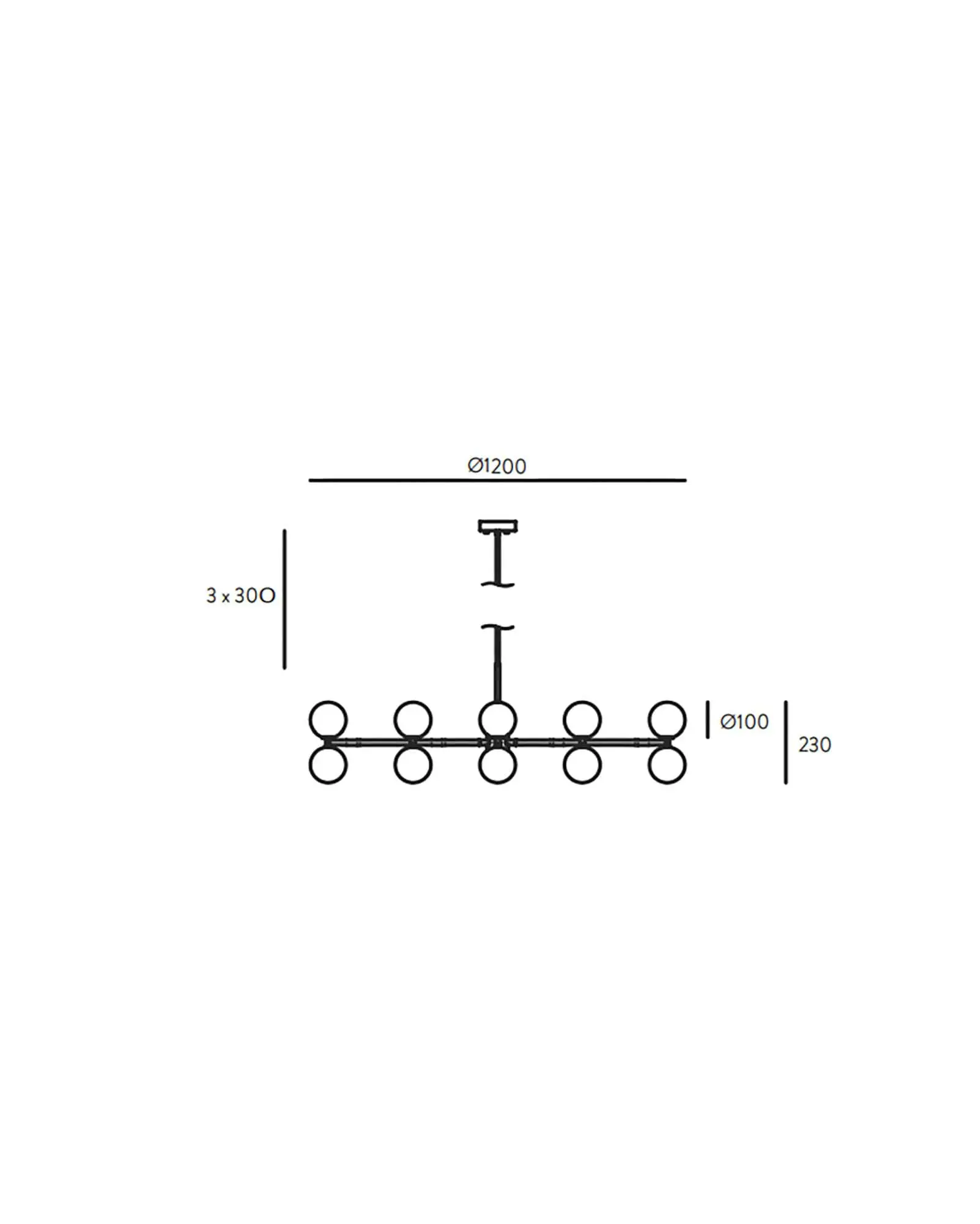 Dalt 6lt Pendant Light - Image 6
