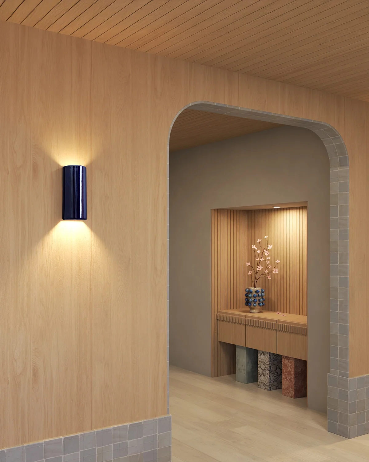 Dawn Tall Colour Wall Light - Image 3