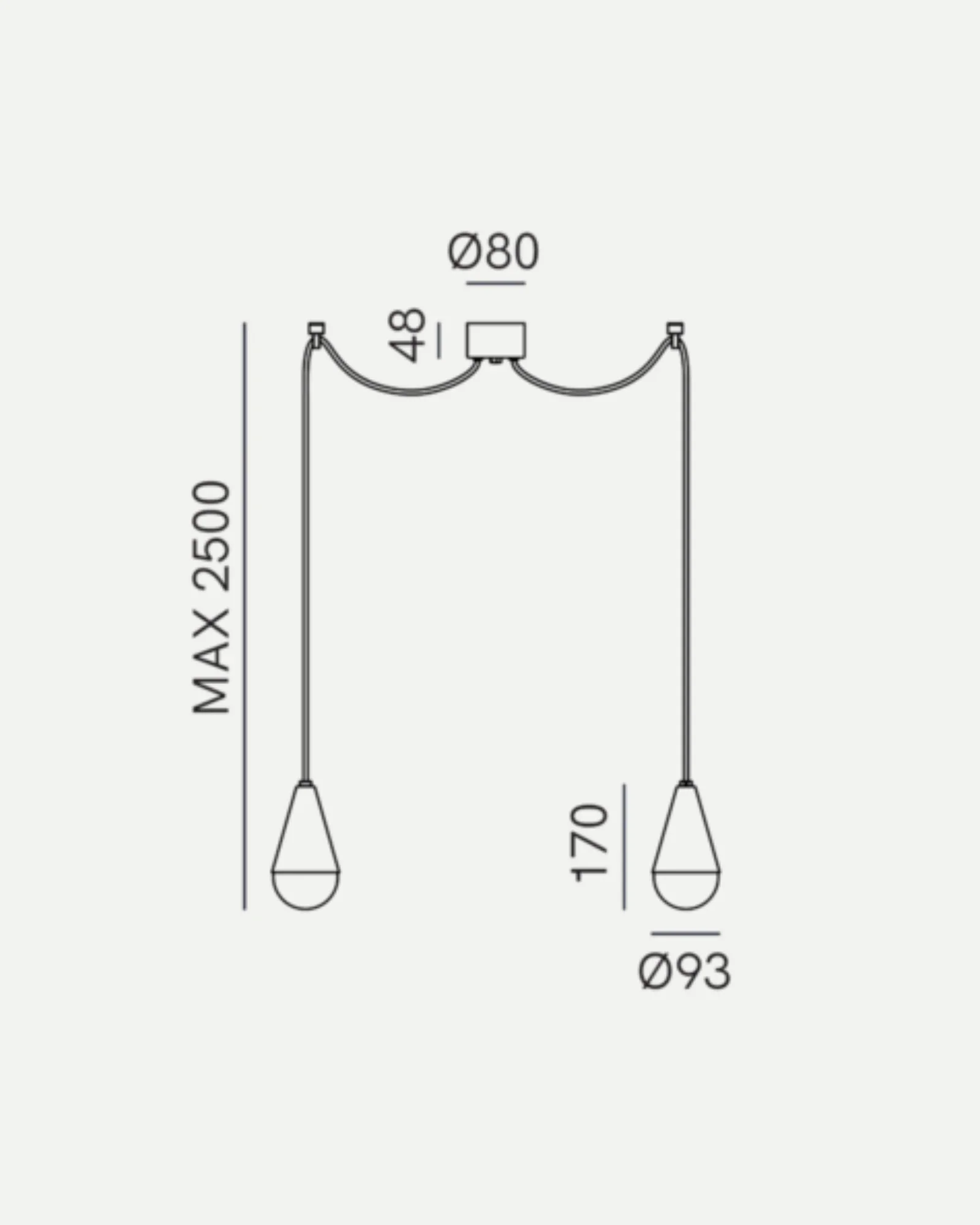 Dew 2lt Pendant Light - Image 3