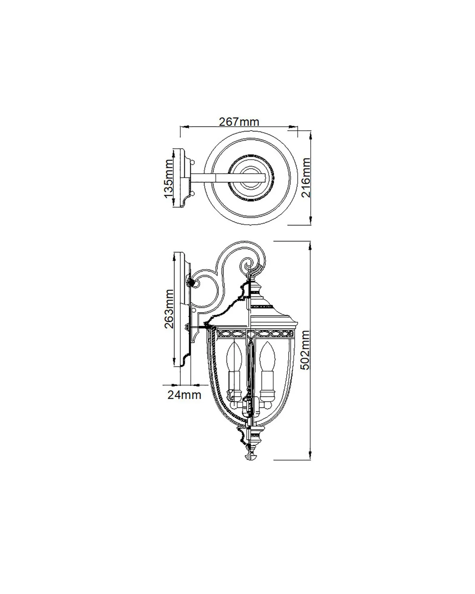 English Bridle Wall Light - Image 9