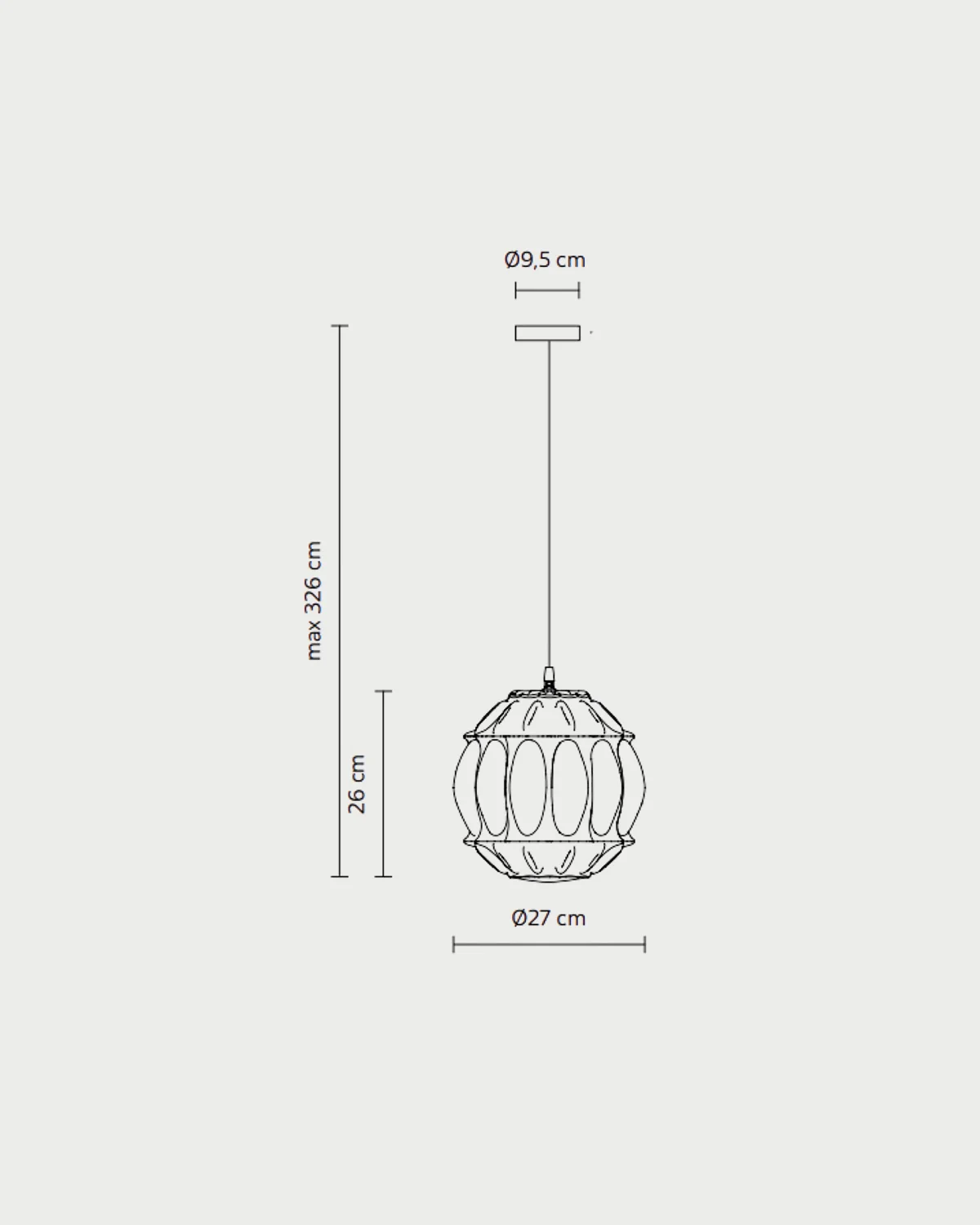 Ginger Outdoor Pendant Light - Image 11