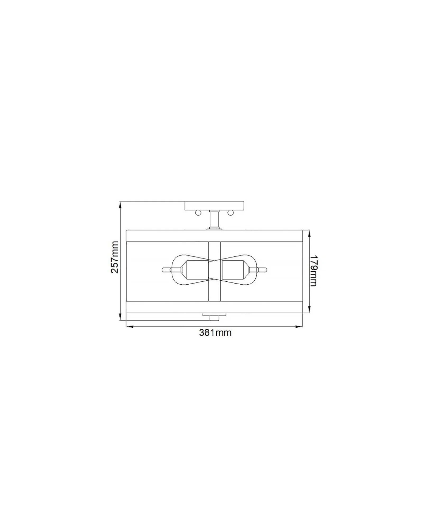Harrow 2lt Ceiling Light - Image 5