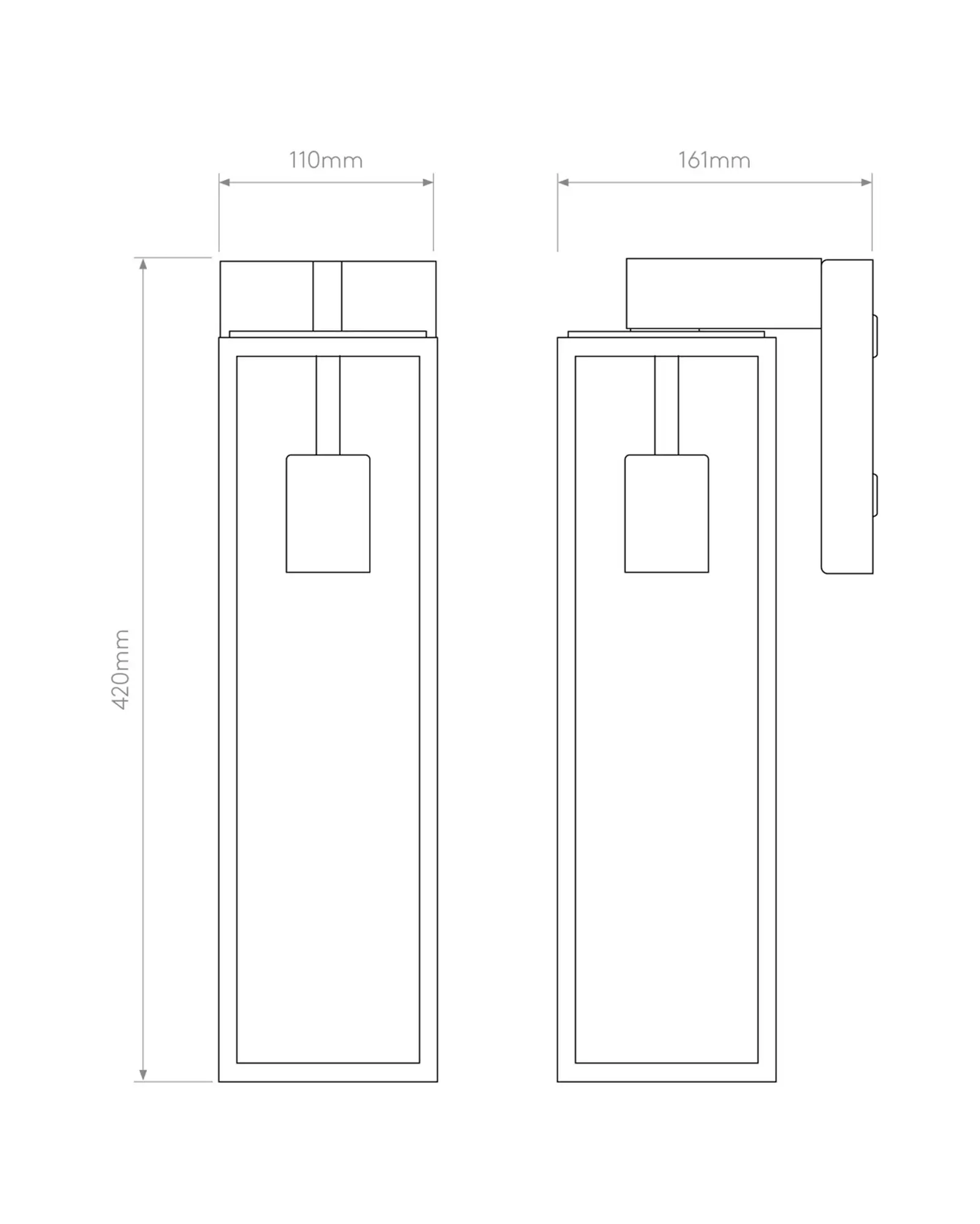 Harvard Lantern Wall Light - Image 4