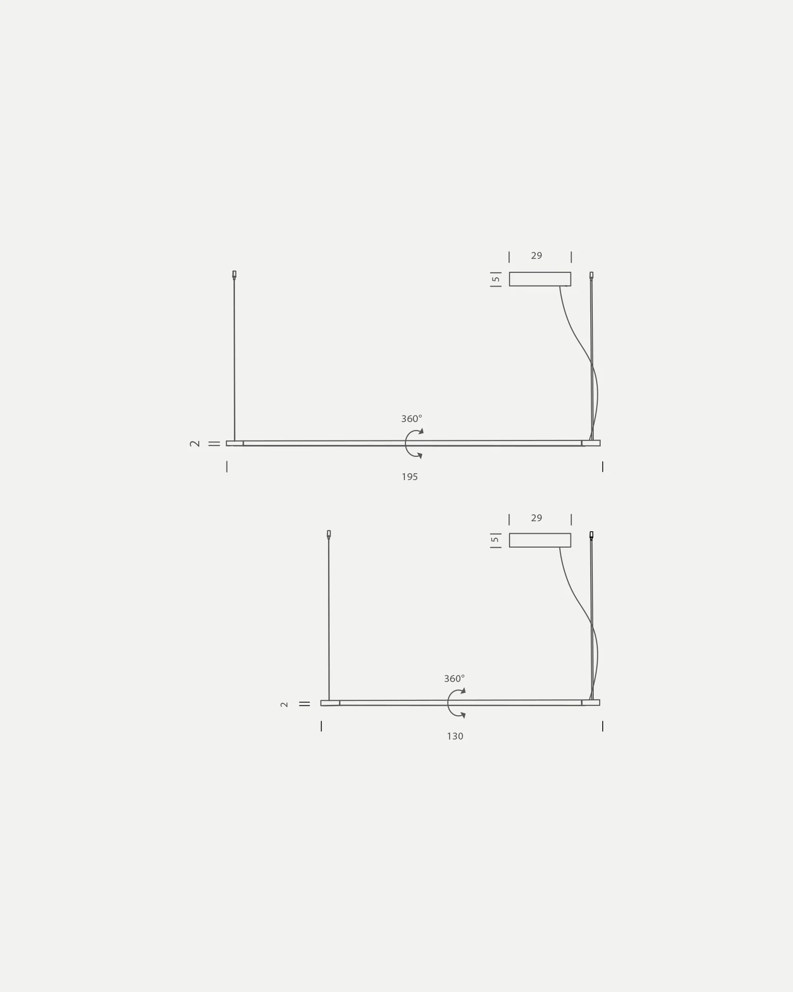 Linescapes Horizontal Pendant Light - Image 5