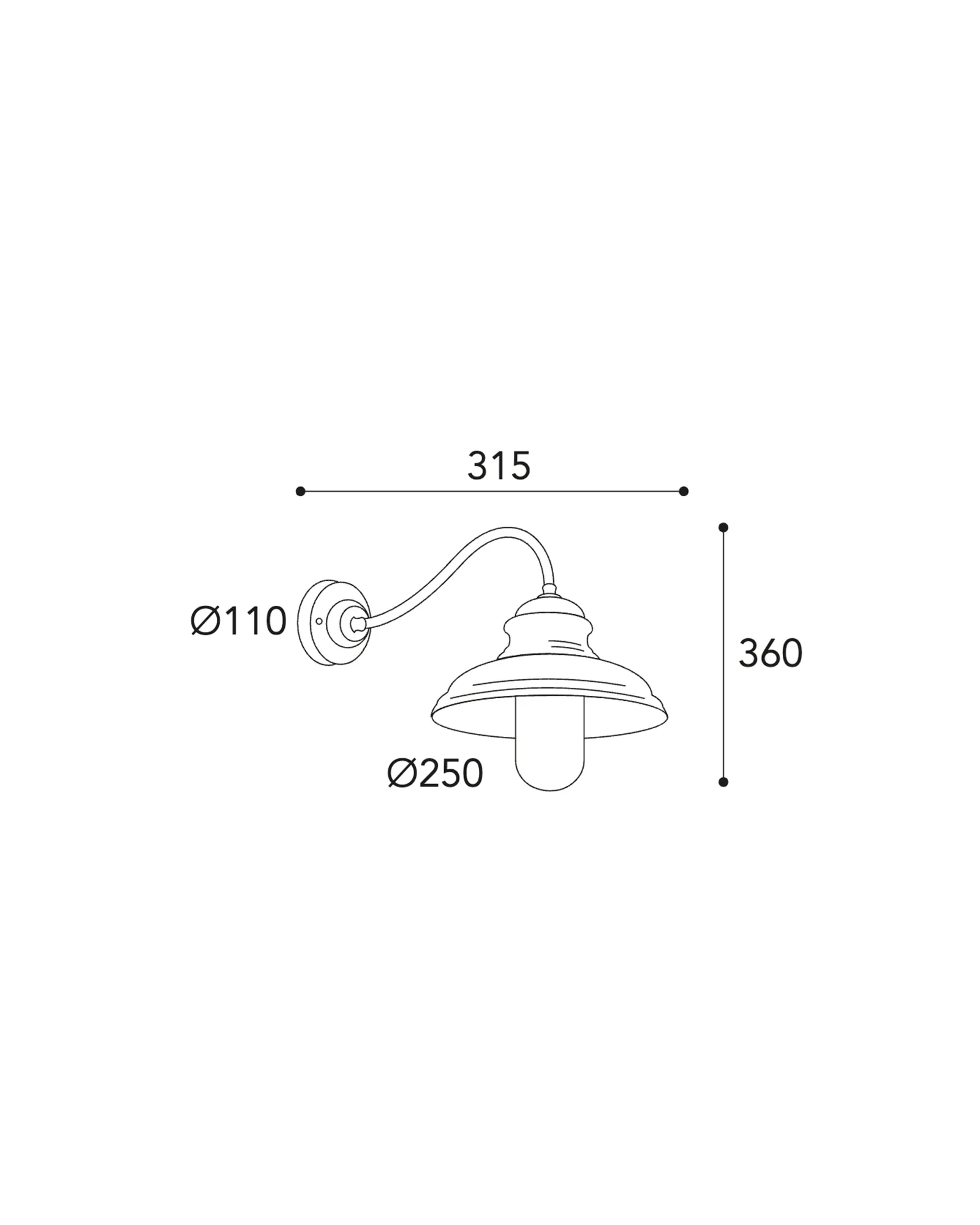 Little Mill Curve Wall Light - Image 2