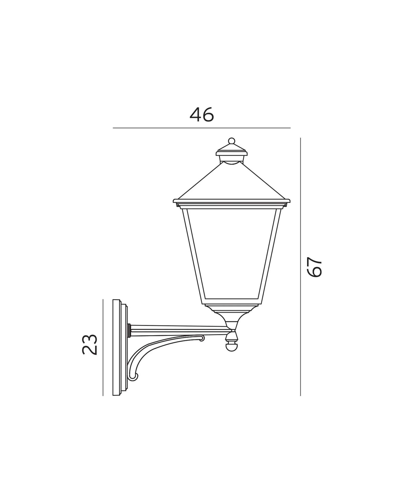 London Arm Up Wall Light - Image 4