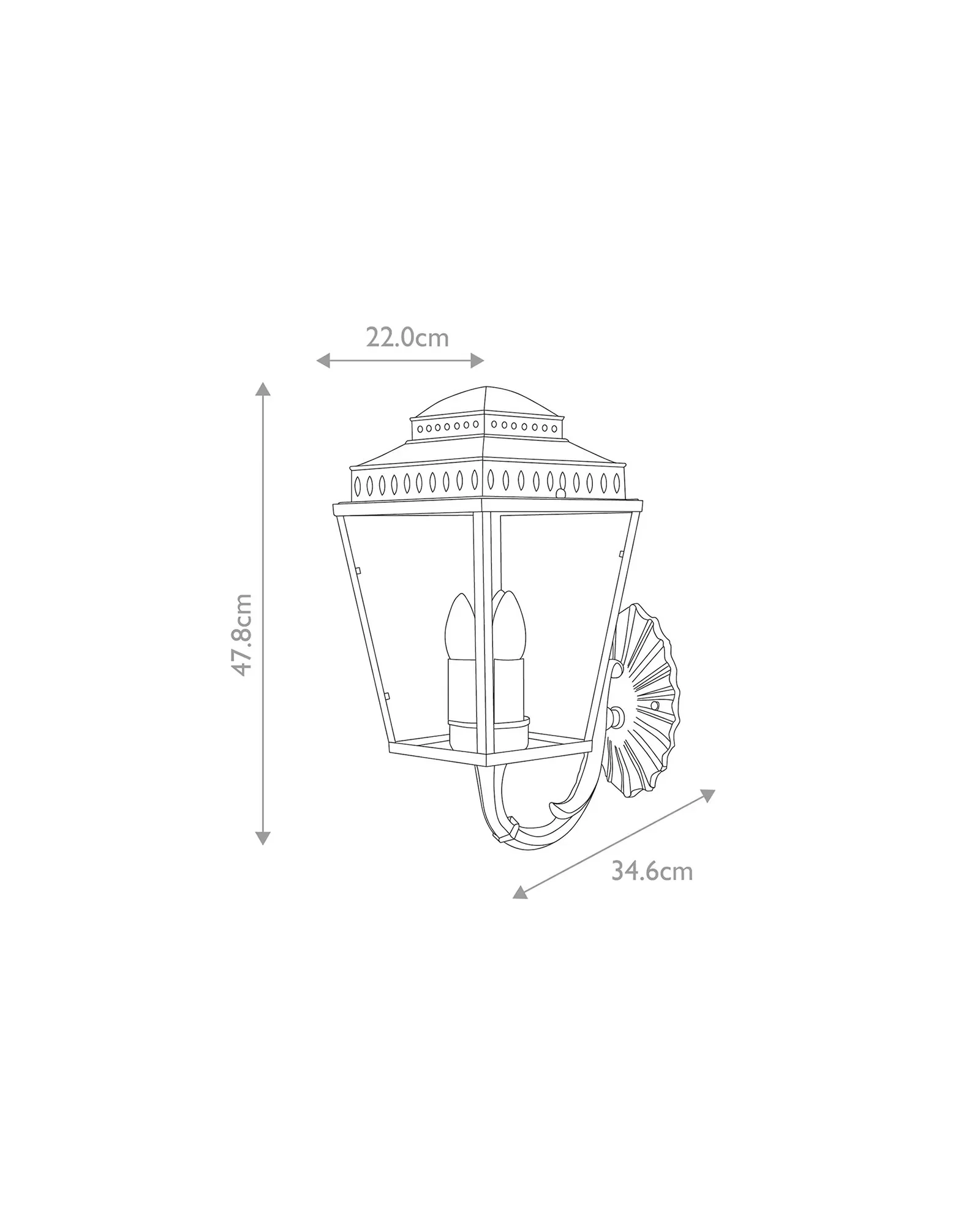 Mansion House Arm Wall Light - Image 4