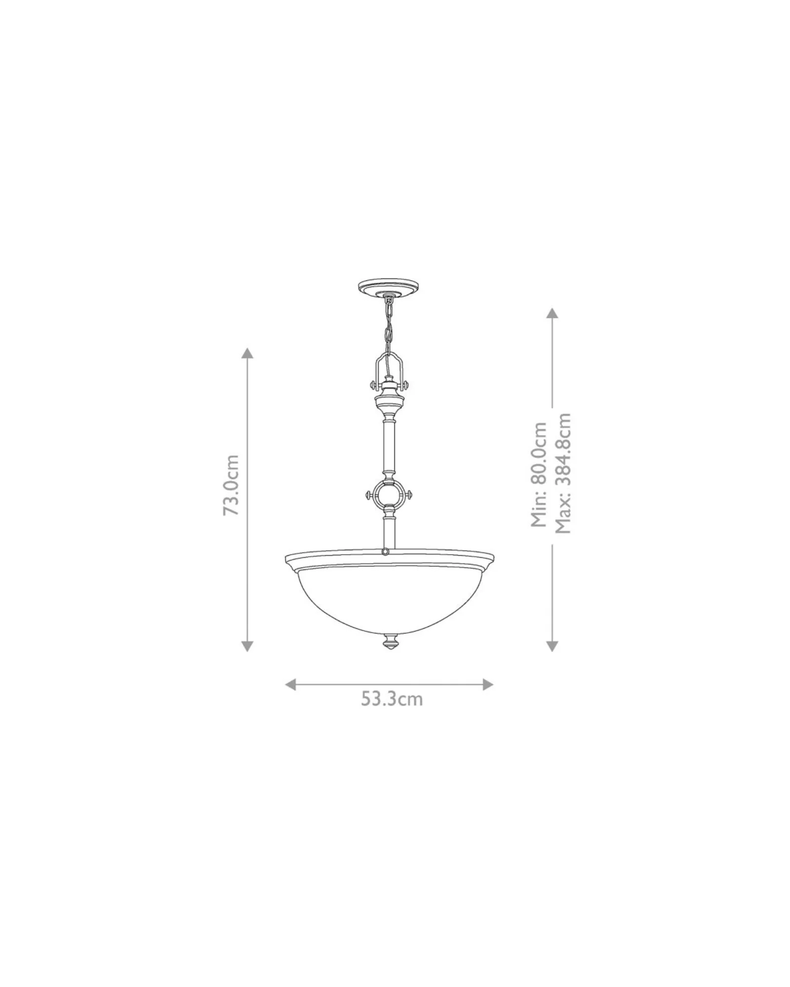 Mayflower 3lt Pendant Light - Image 5