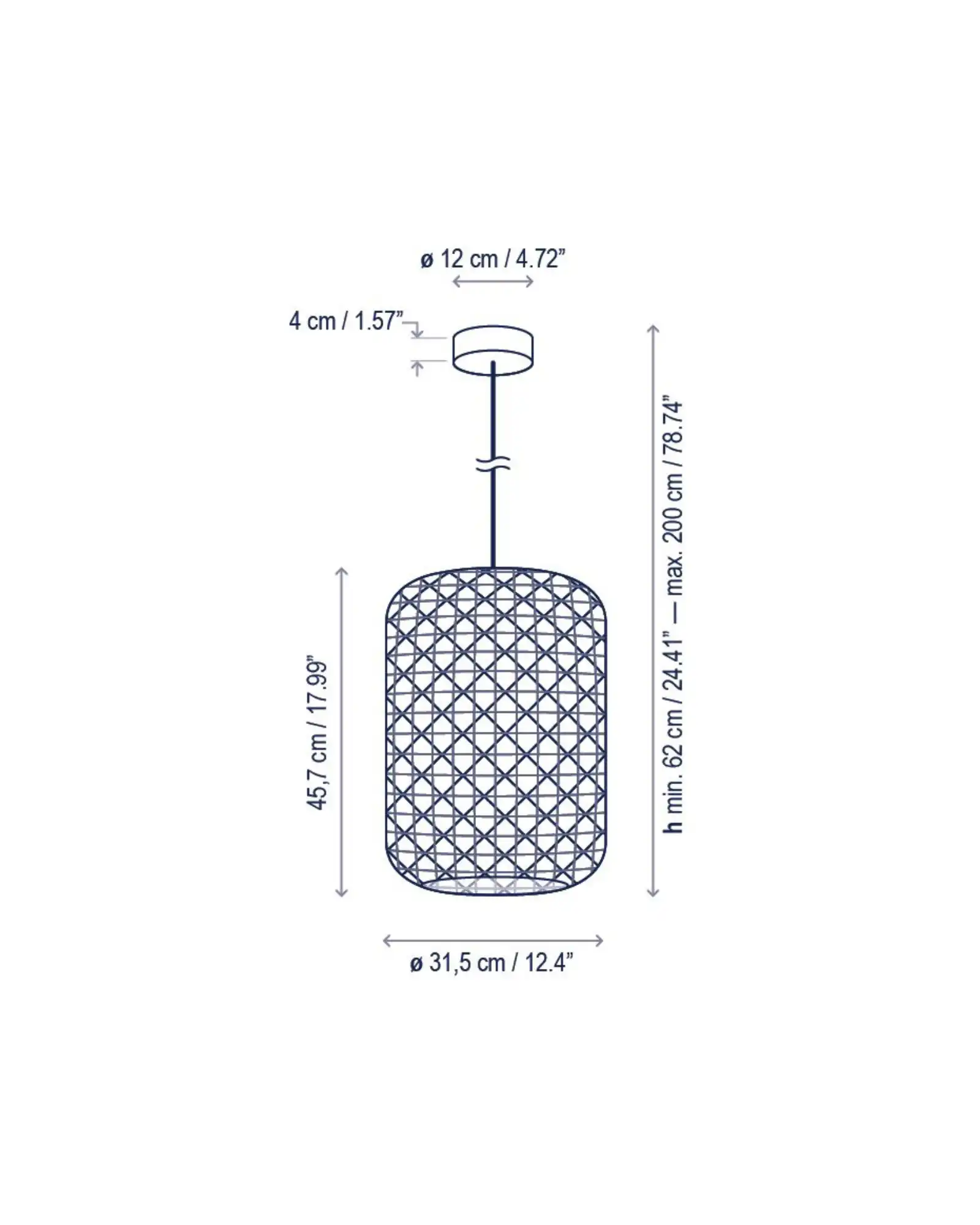 Nans Large Cylinder Pendant Light - Image 6
