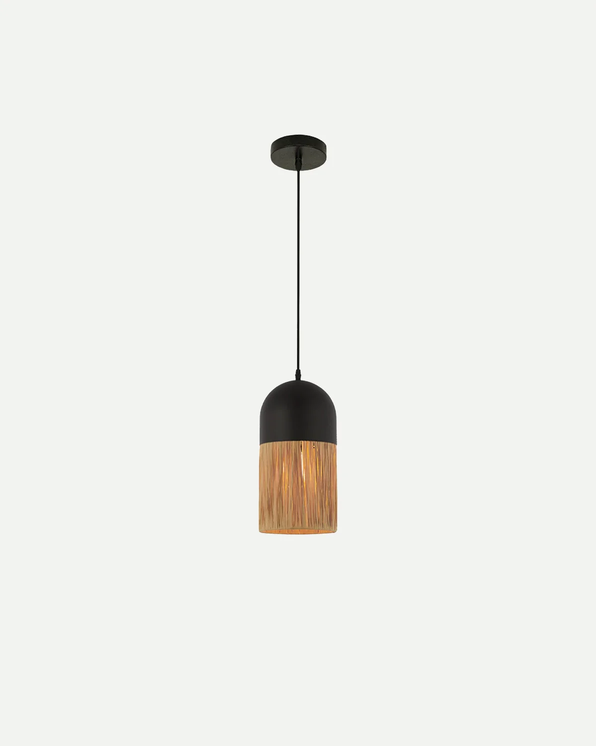 Natural Paper Pendant Light - Tube - Image 2