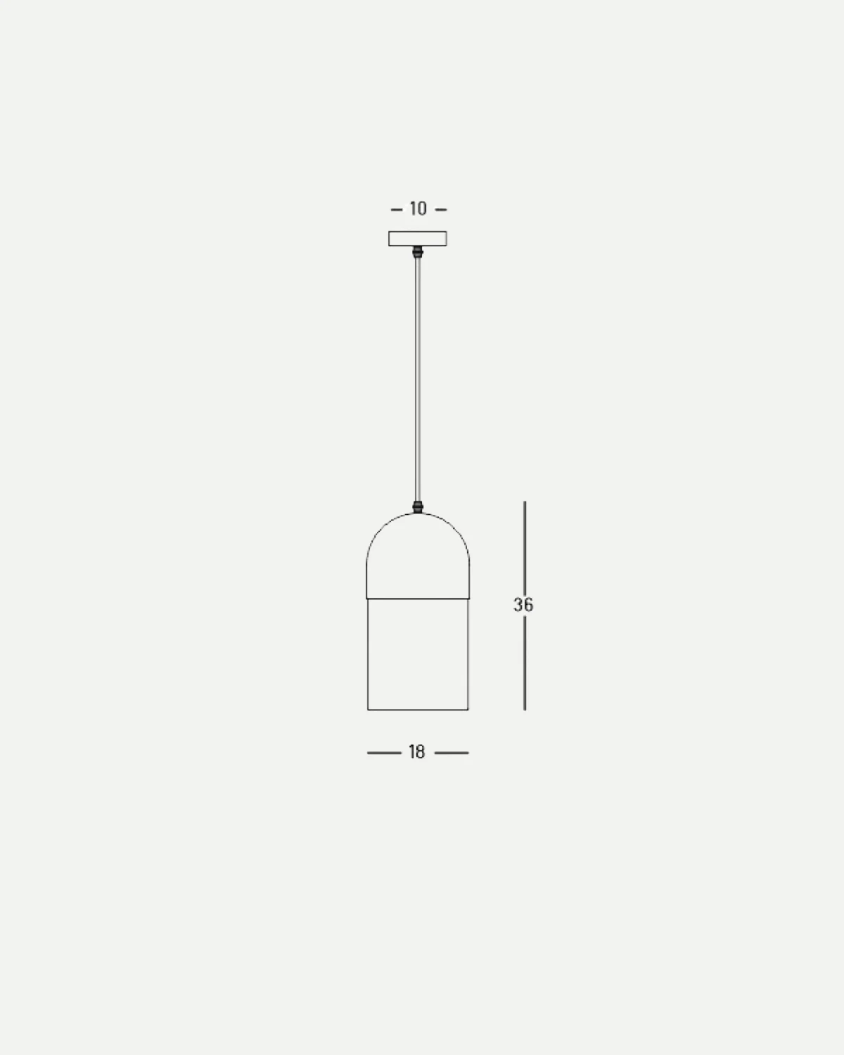 Natural Paper Pendant Light - Tube - Image 3