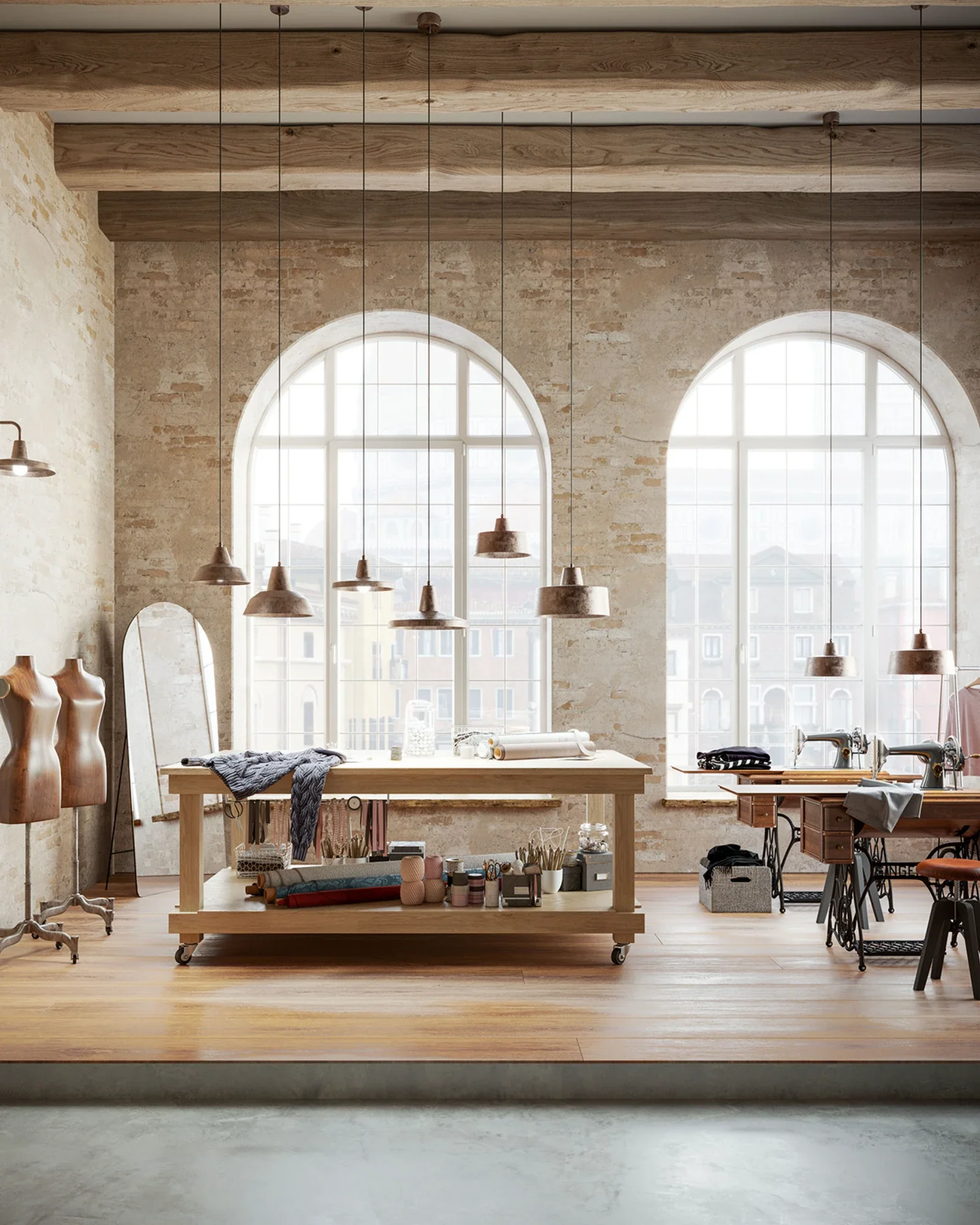 Officina Drum Pendant Light - Image 4