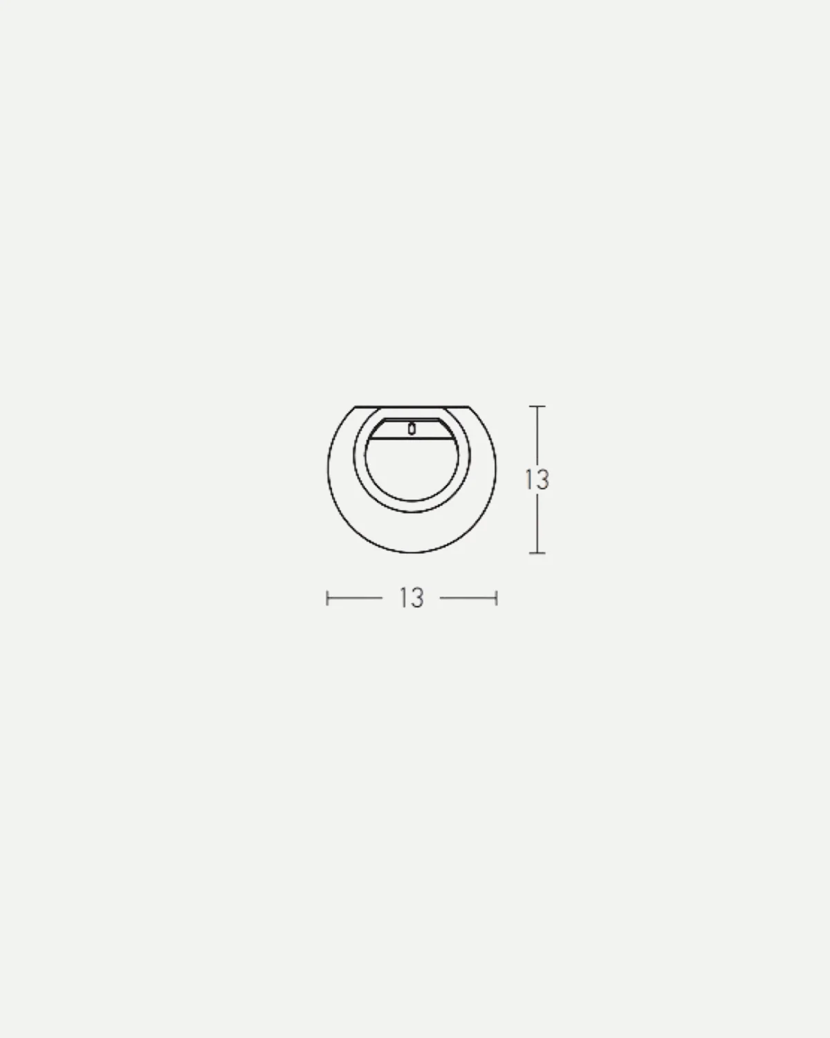 Olympia Sphere Concrete Wall Light - Image 3