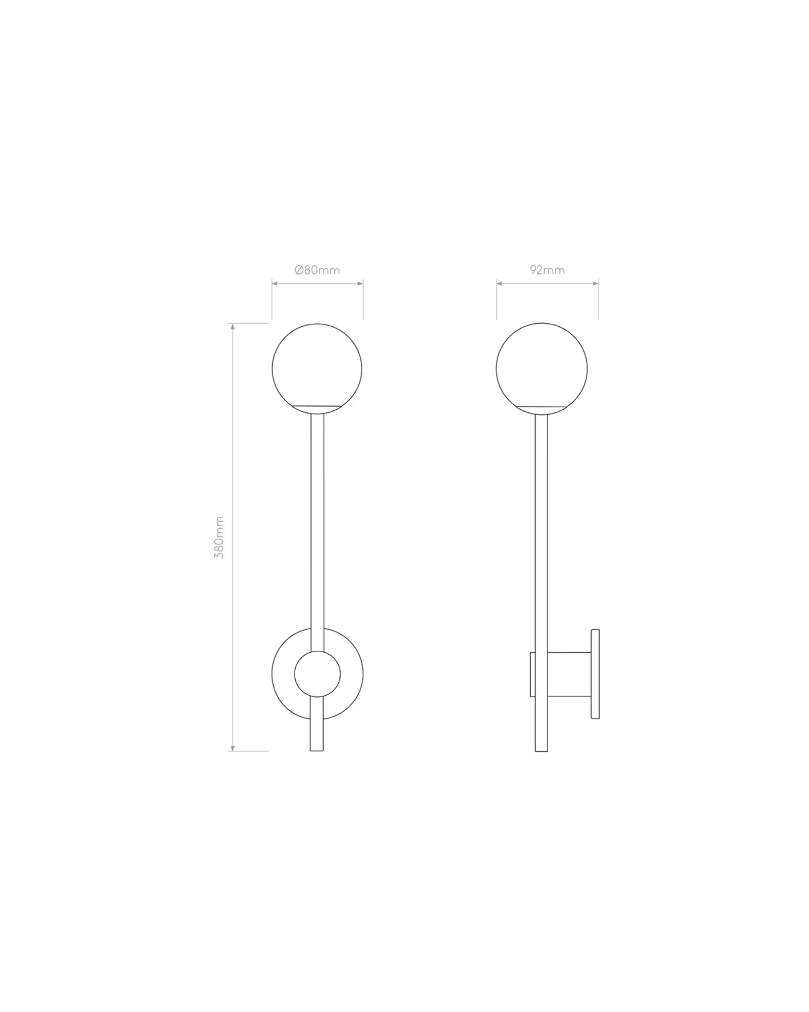 Orb Single Wall Light - Image 7