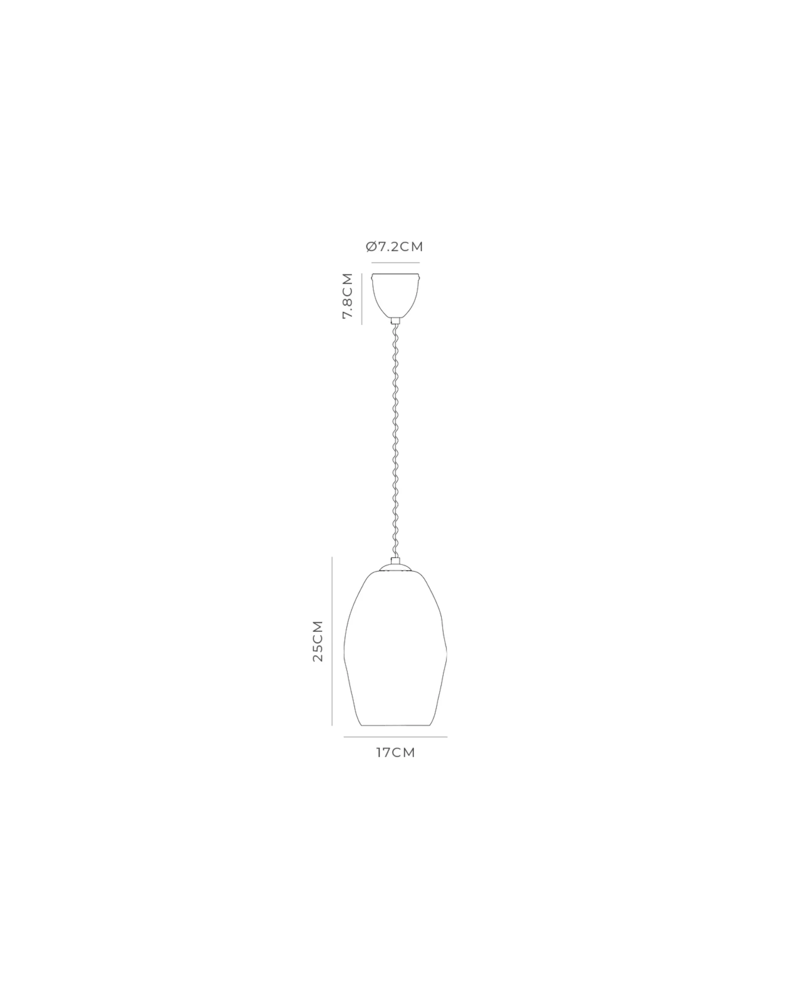 Organic White Pendant Light - Image 4