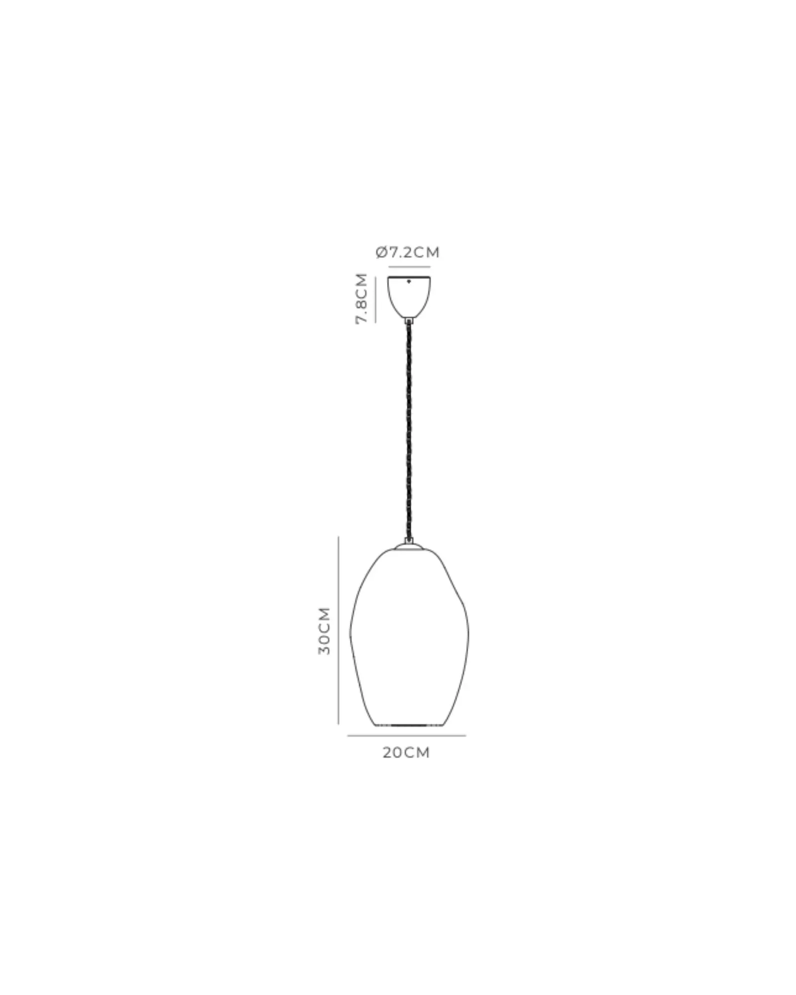 Organic White Pendant Light - Image 5