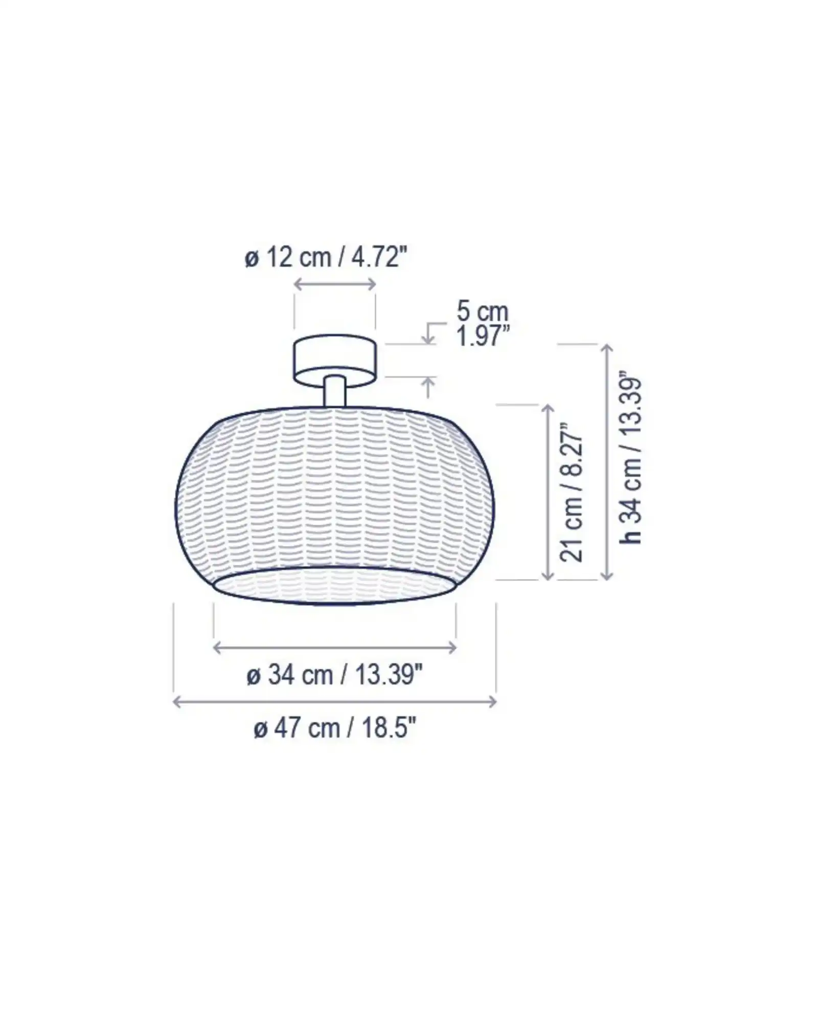 Perris Outdoor Ceiling Light - Image 4