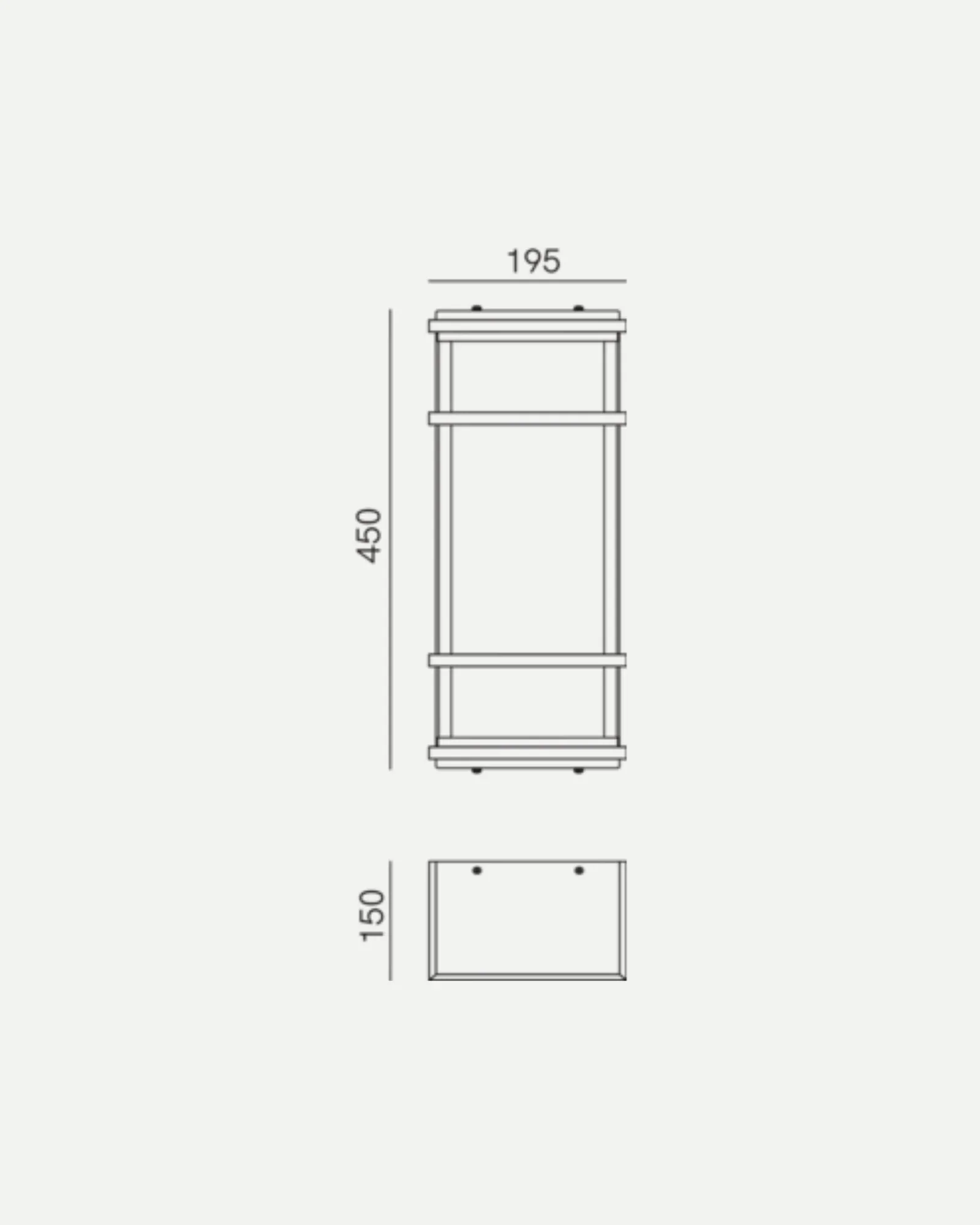 Quadro Frosted Wall Light - Image 2