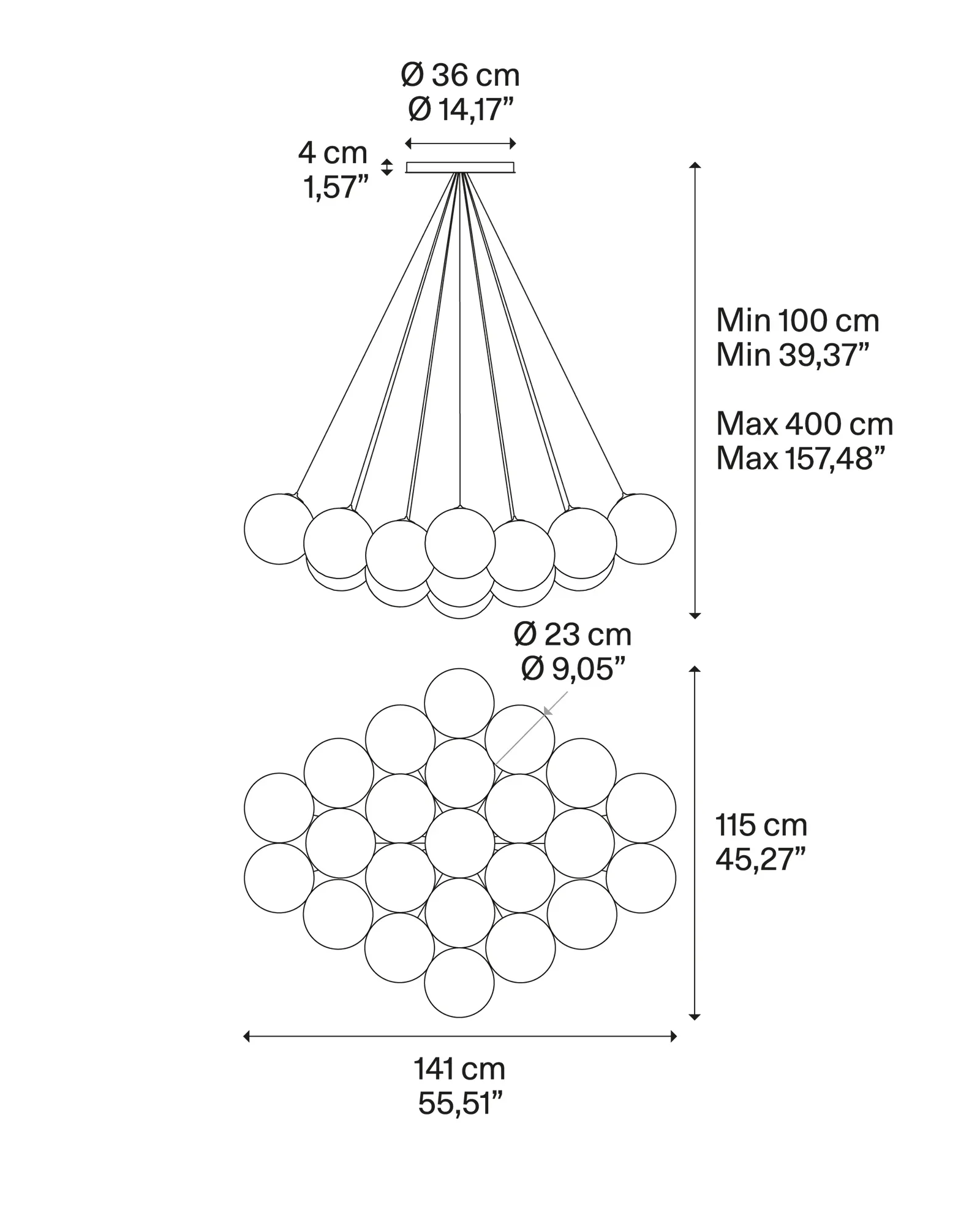 Random Cloud Pendant Light - Image 16