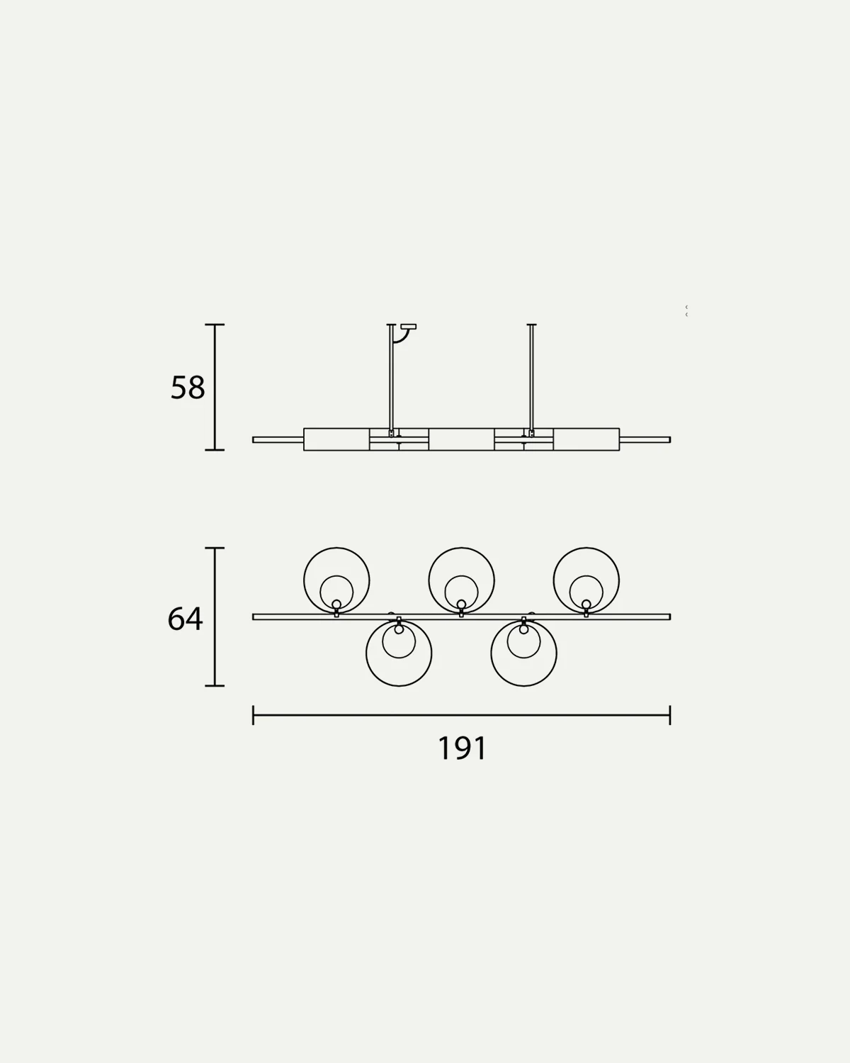 Sound Horizontal Pendant Light - Image 5
