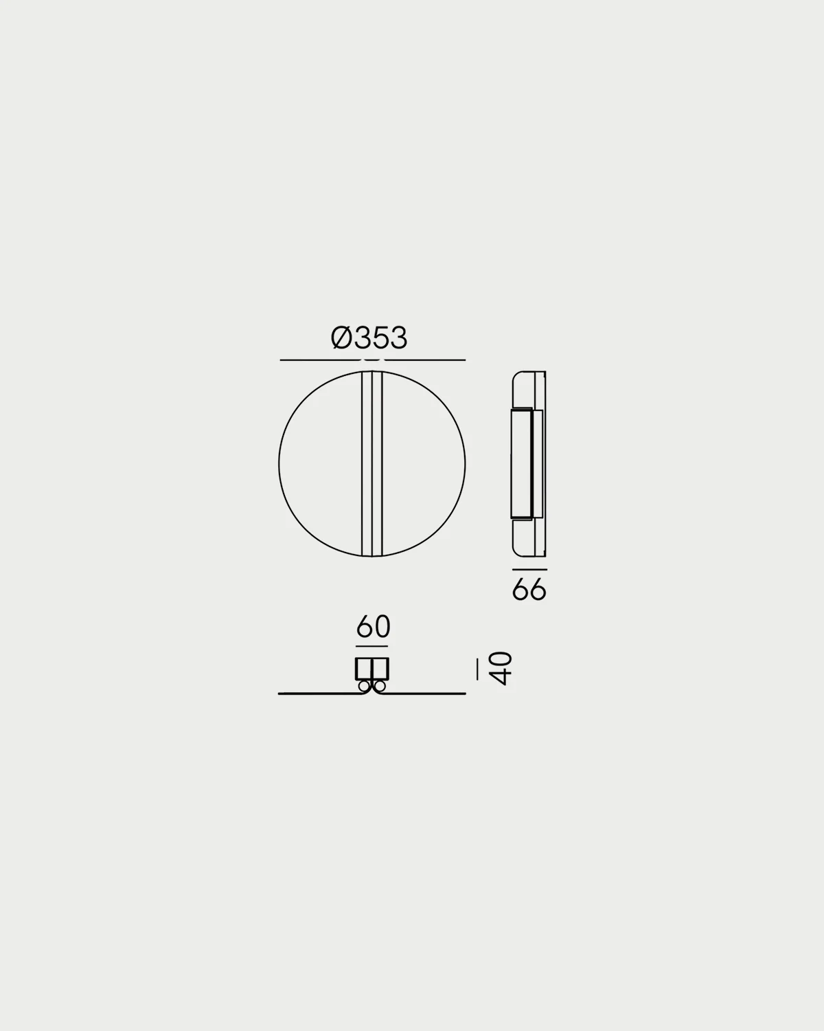 Split Round Wall Light - Image 9