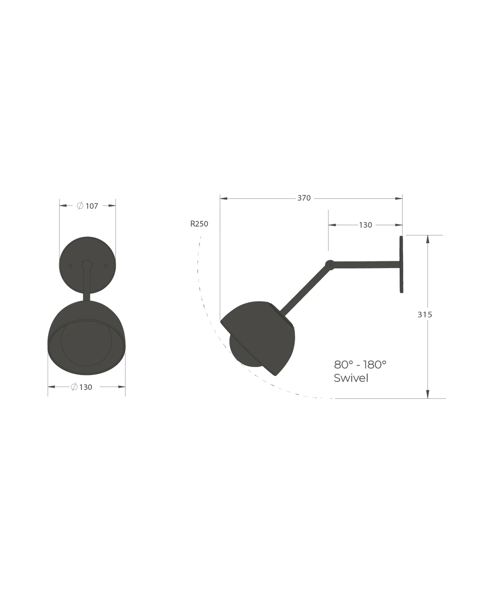 Terra 0 Long Arm Wall Light - Image 18