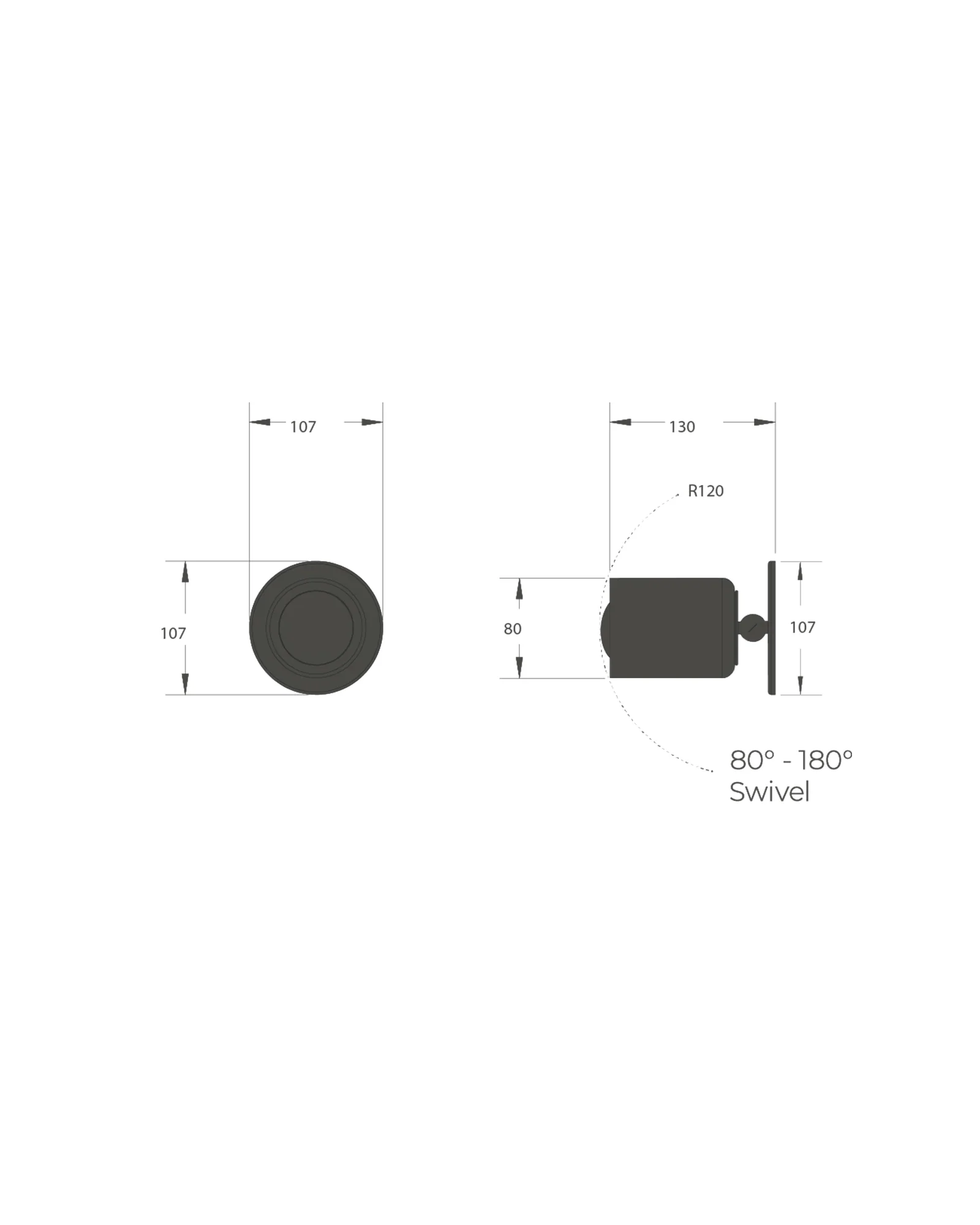 Terra 1 Short Arm Downlight - Image 8
