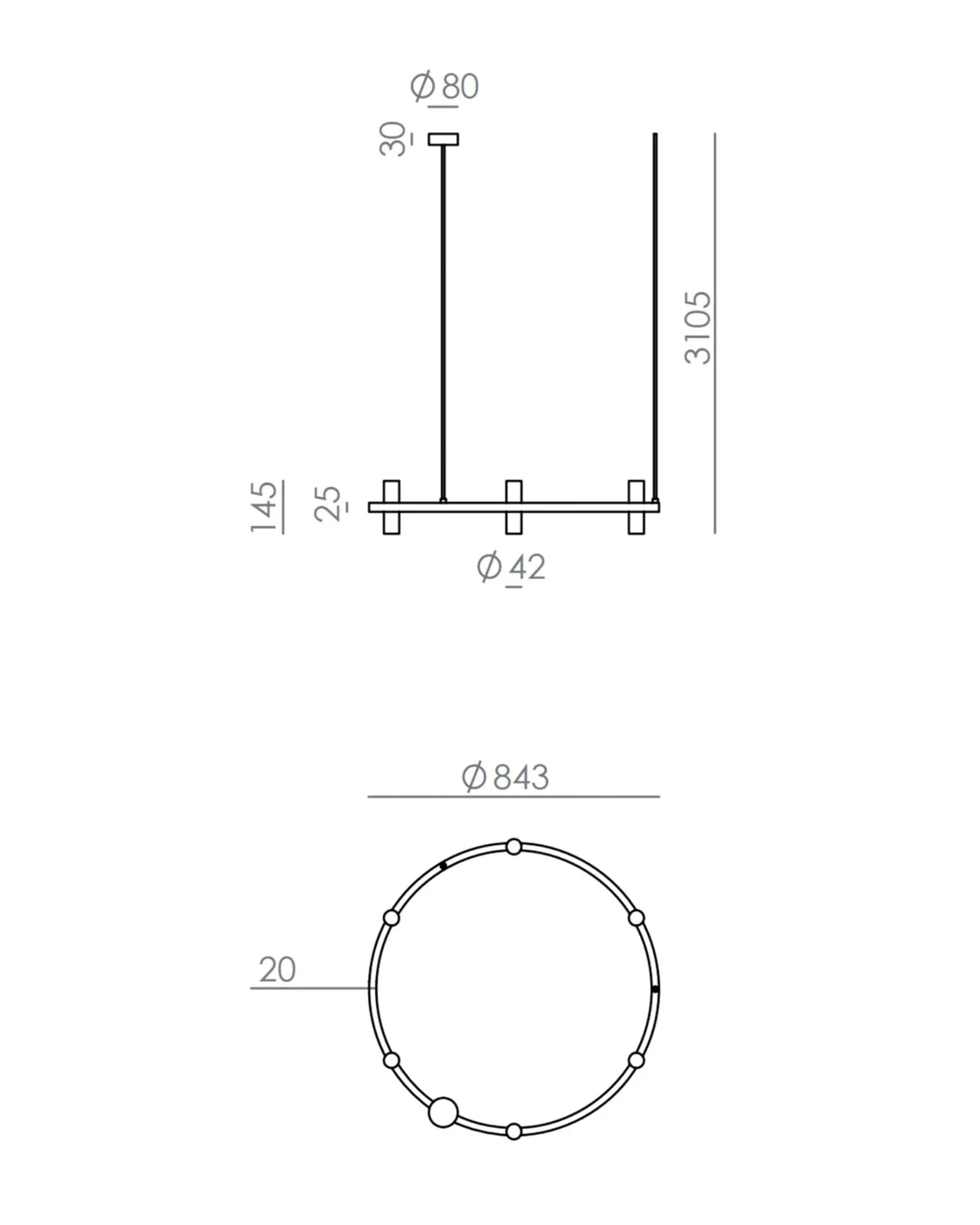 Tura 12lt Pendant Light - Image 4