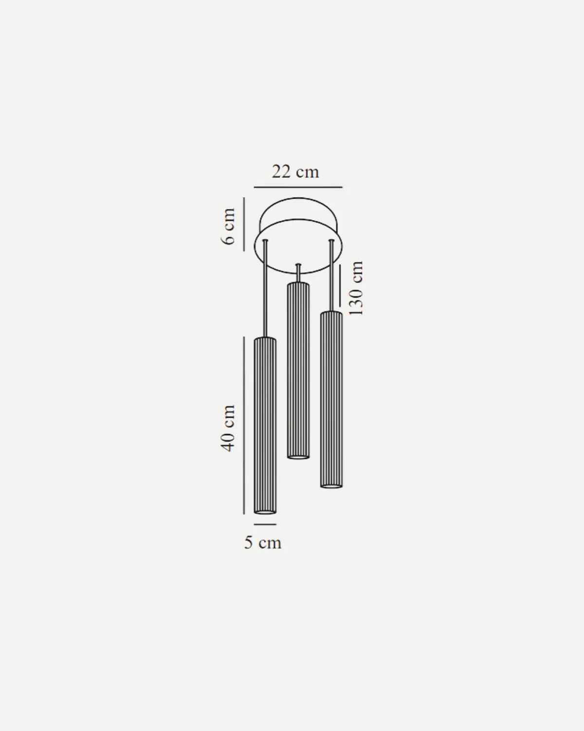 Vico 3lt Pendant Light - Image 4