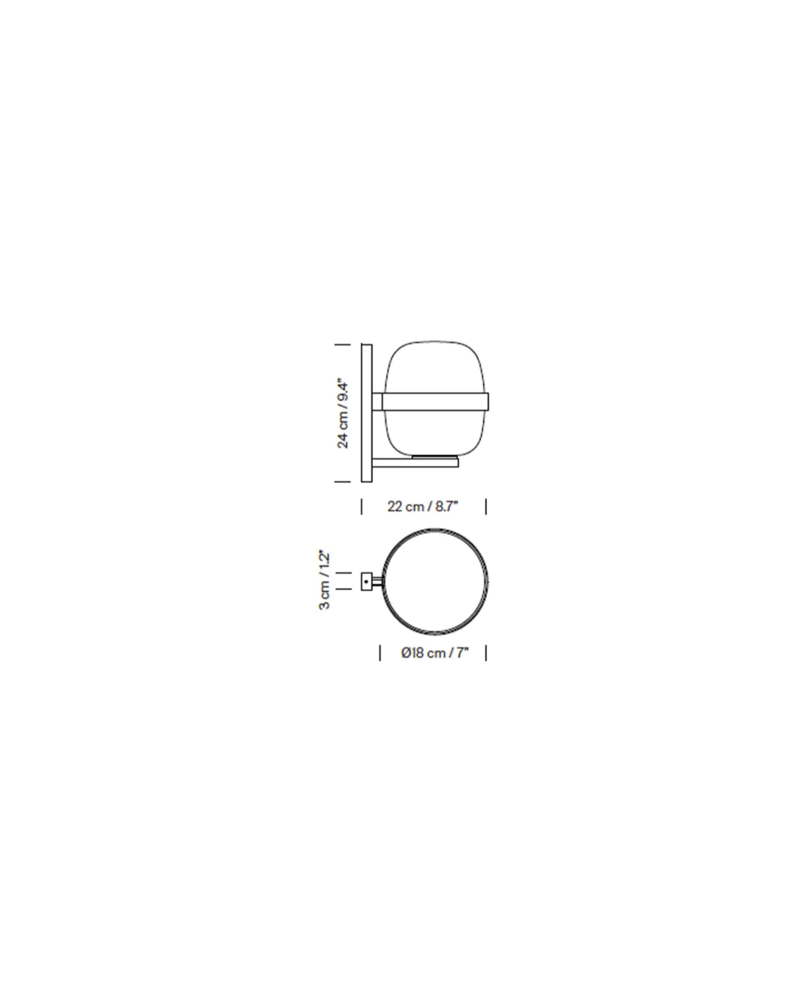 Wally Cestita Wall Light- Ex Display - Image 4
