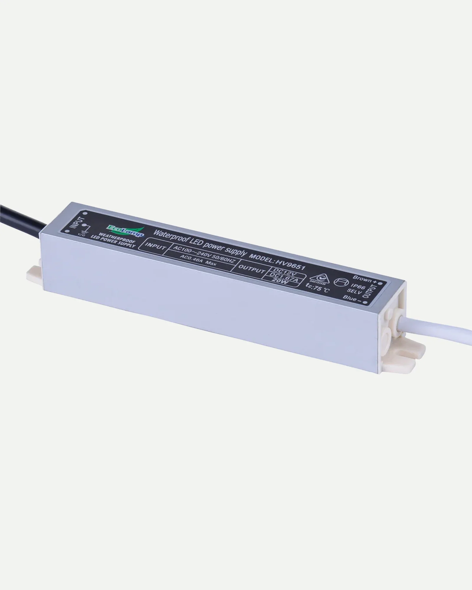 Weatherproof LED Driver - 12V 20W