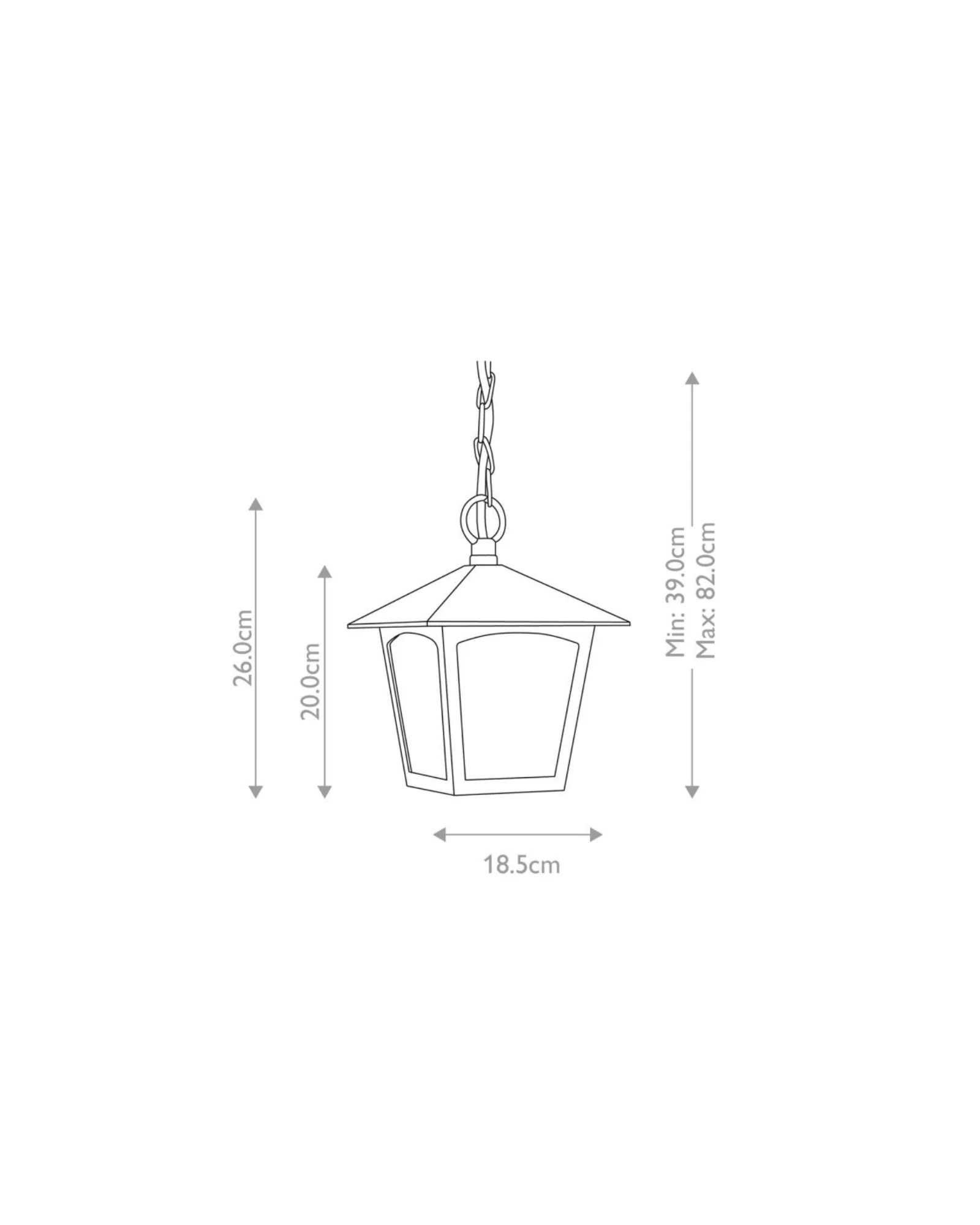 York Porch Chain Lantern - Image 4